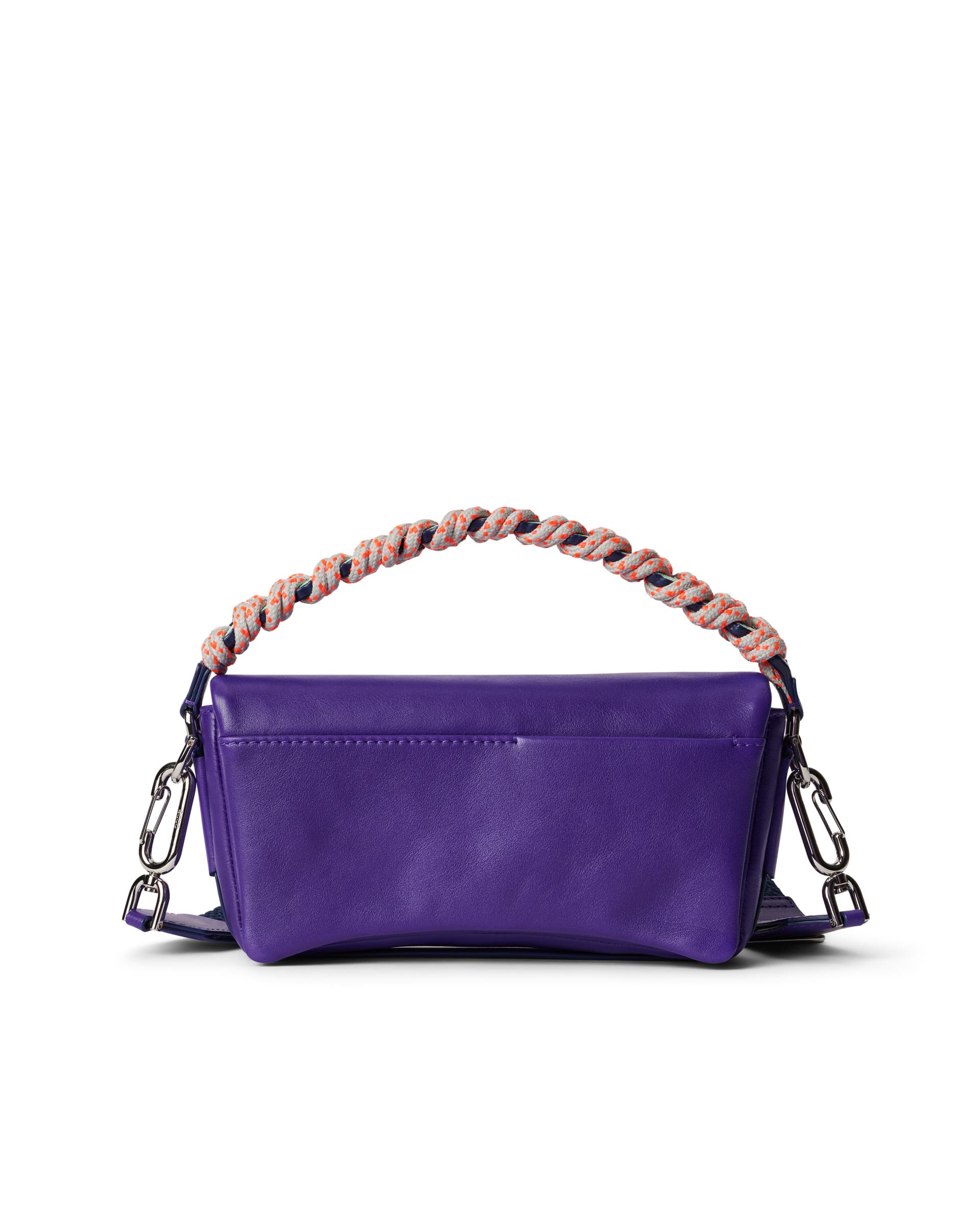 ECCO® Pinch Medium Soft Smooth Leather Shoulder Bag - Purple - Back