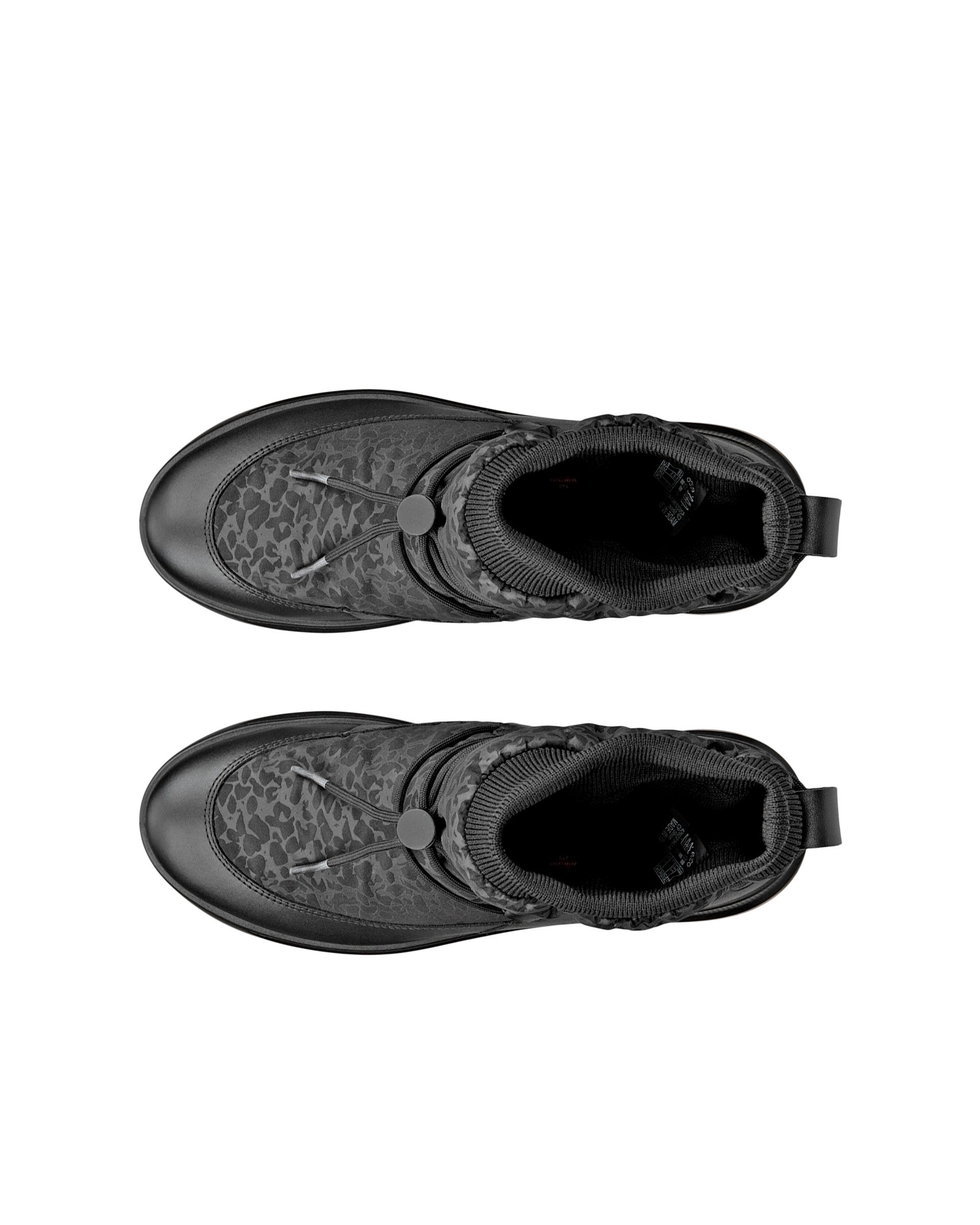 Damskie tekstylne wysokie buty ECCO® SOLICE - Czarny - Top left pair