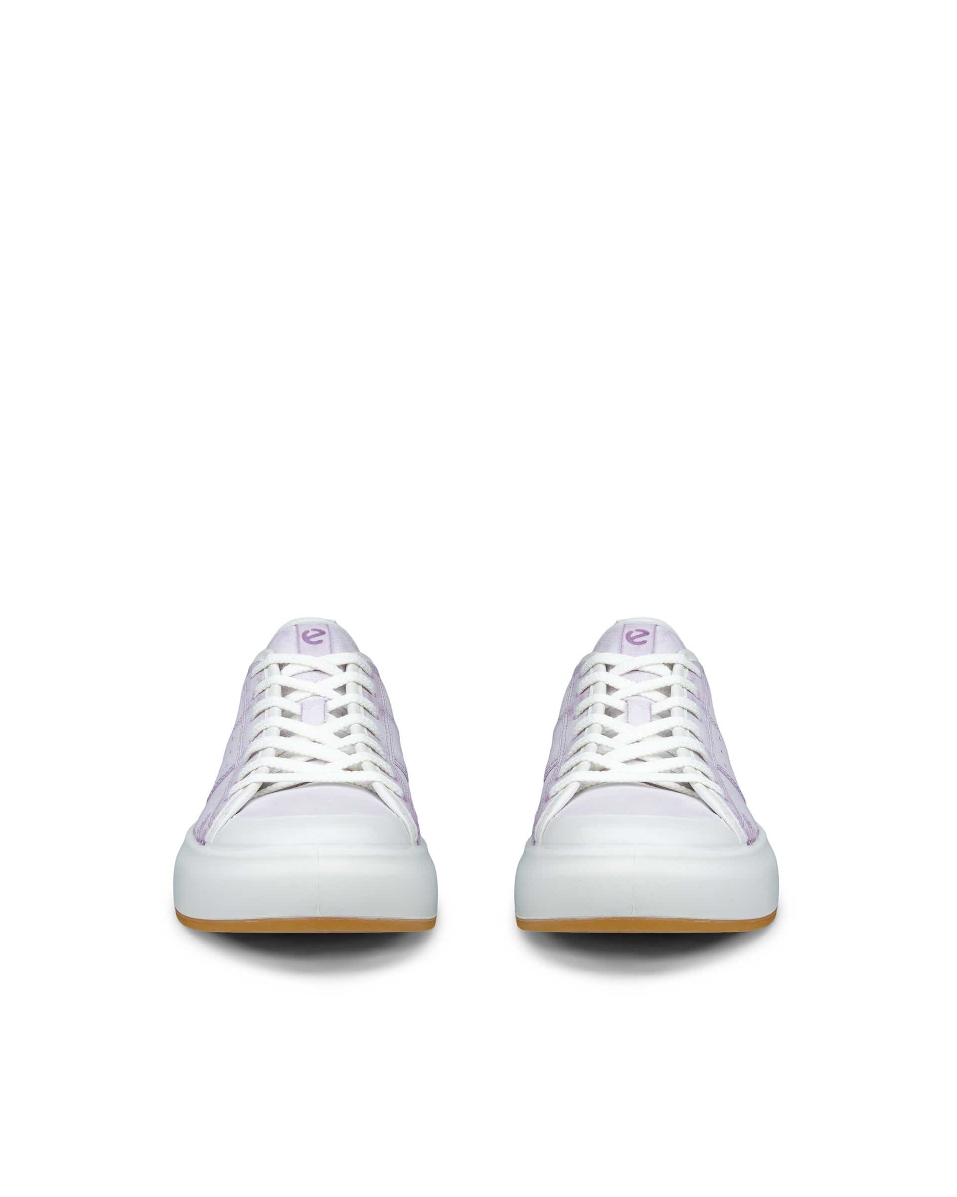 ECCO® Street Ace Dames leren sneaker - Paars - Front pair