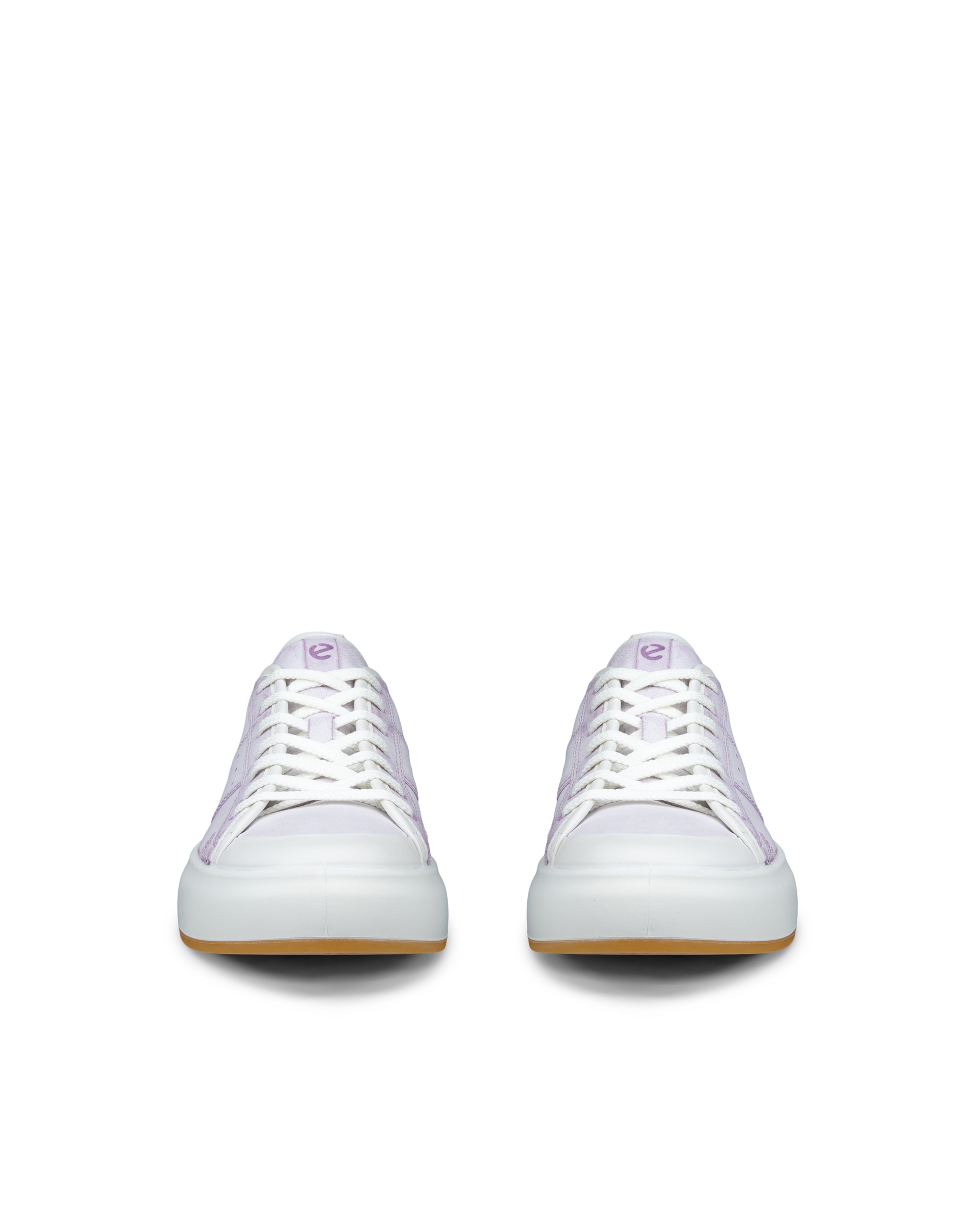 ECCO® Street Ace Dames leren sneaker - Paars - Front pair
