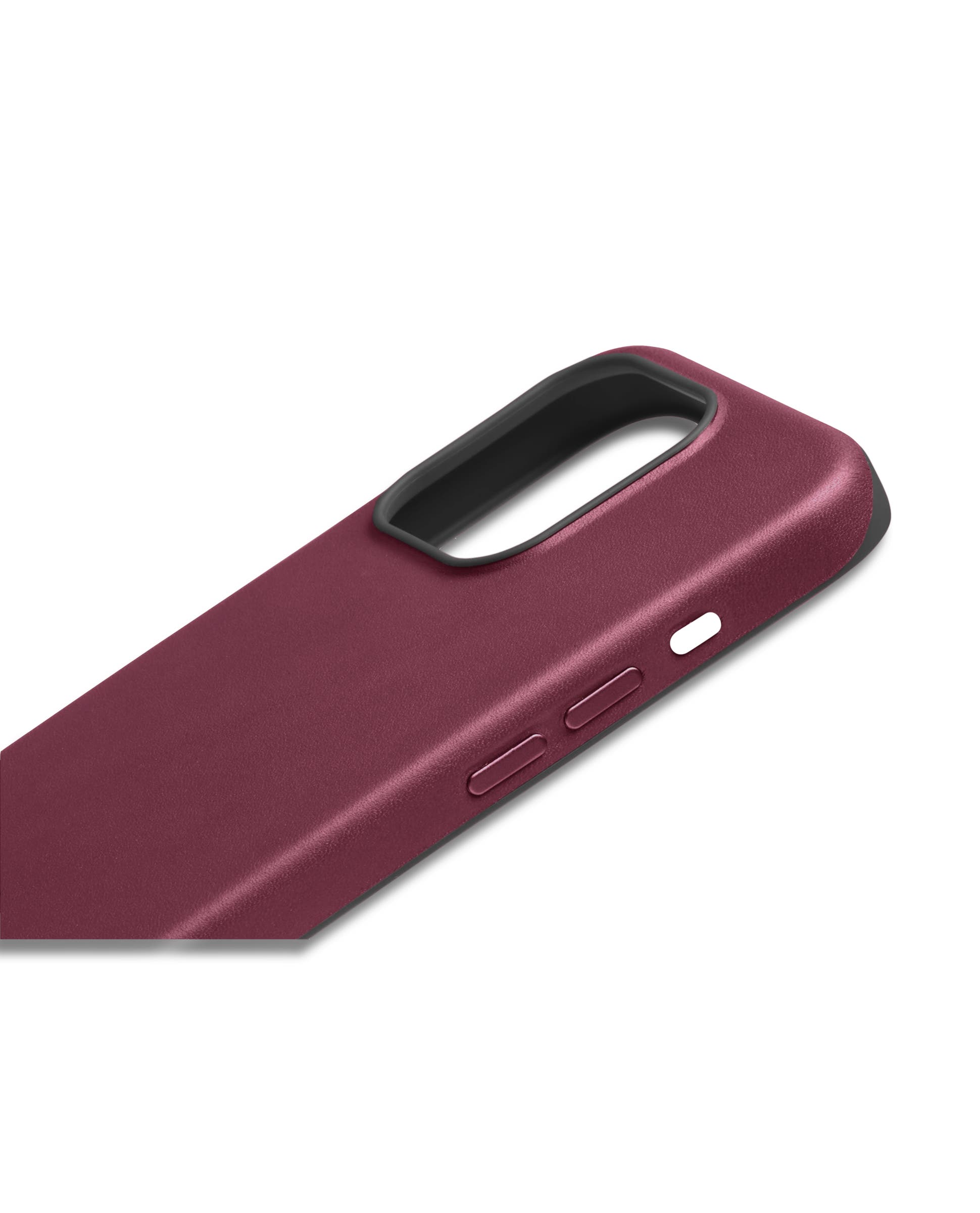 ECCO X Bellroy Phone Case 15 Pro Max レザースマホケース - レッド - Detail-1