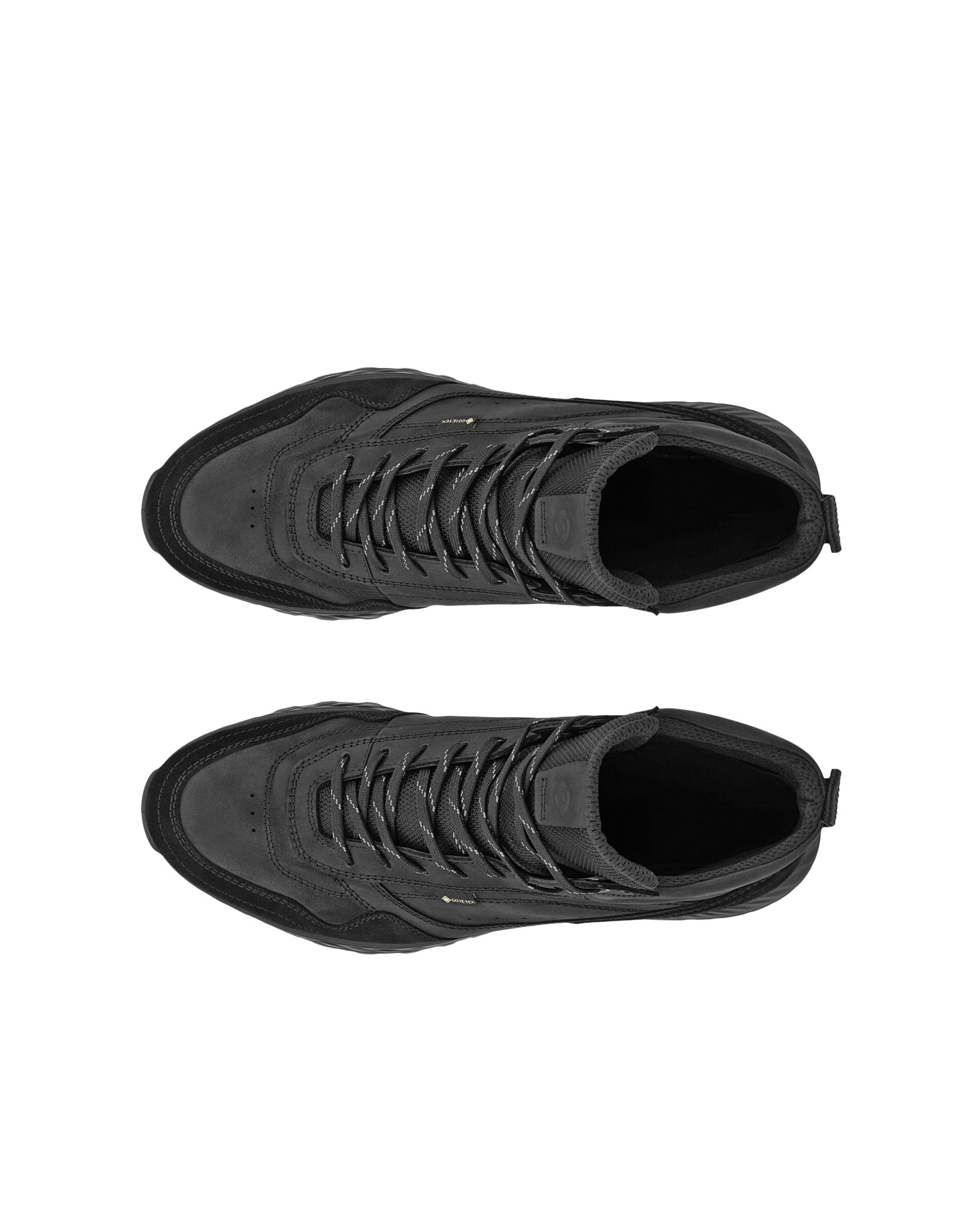 Men's ECCO® EXOSTRIDE Nubuck Gore-Tex Ankle Boot - Black - Outside