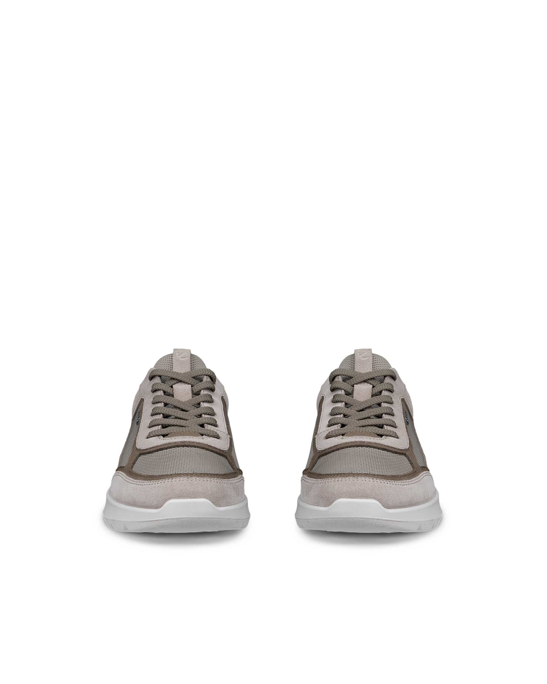 ECCO® CITY STRIDE sneakers i læder til herrer - Grå - Front pair