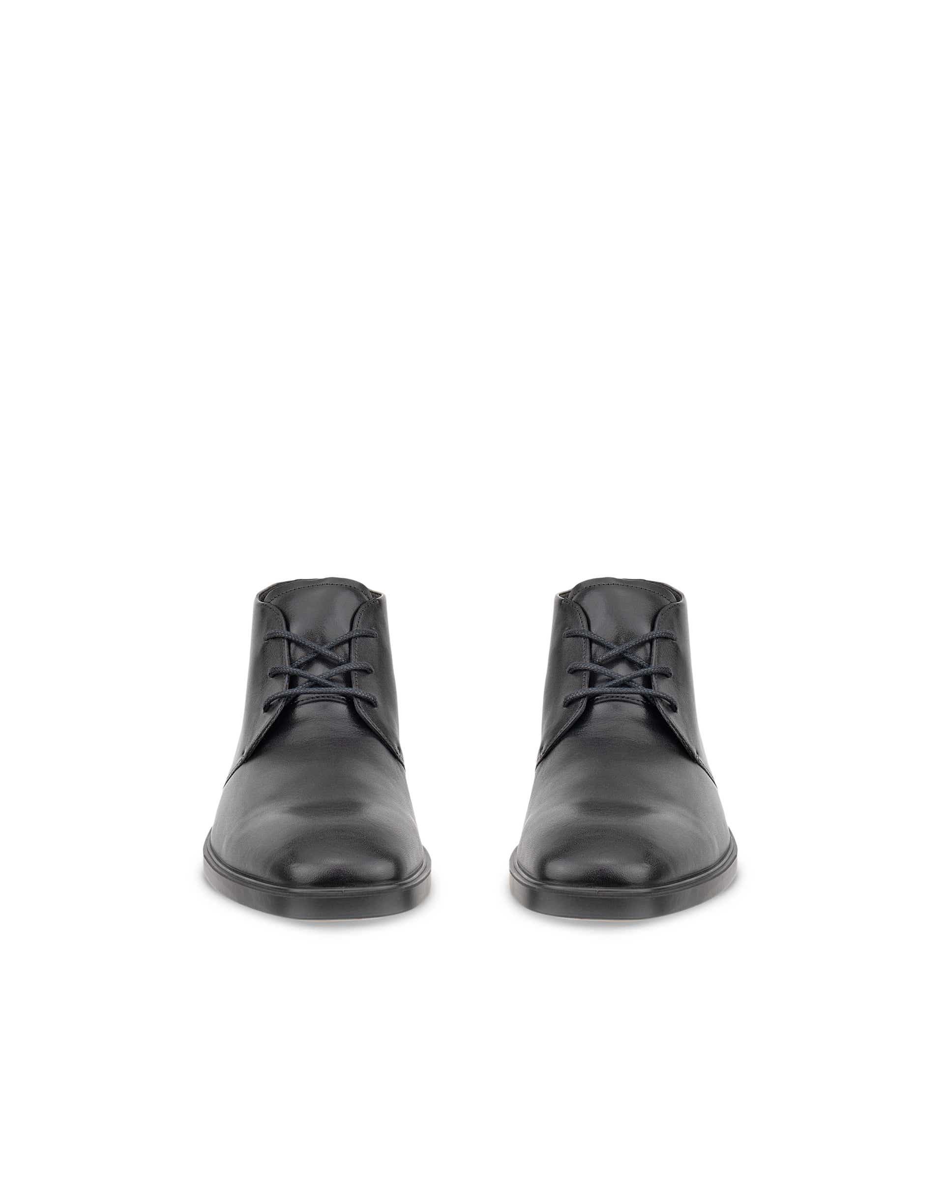 Bottine chukka en cuir ECCO® Metropole Milan pour homme - Noir - Front pair