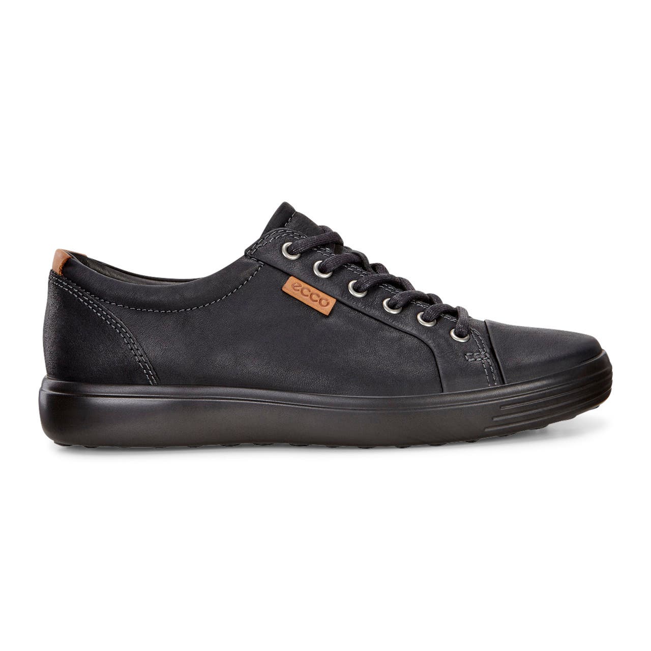 ECCO Men's Soft 7 Sneakers - Black - Outside