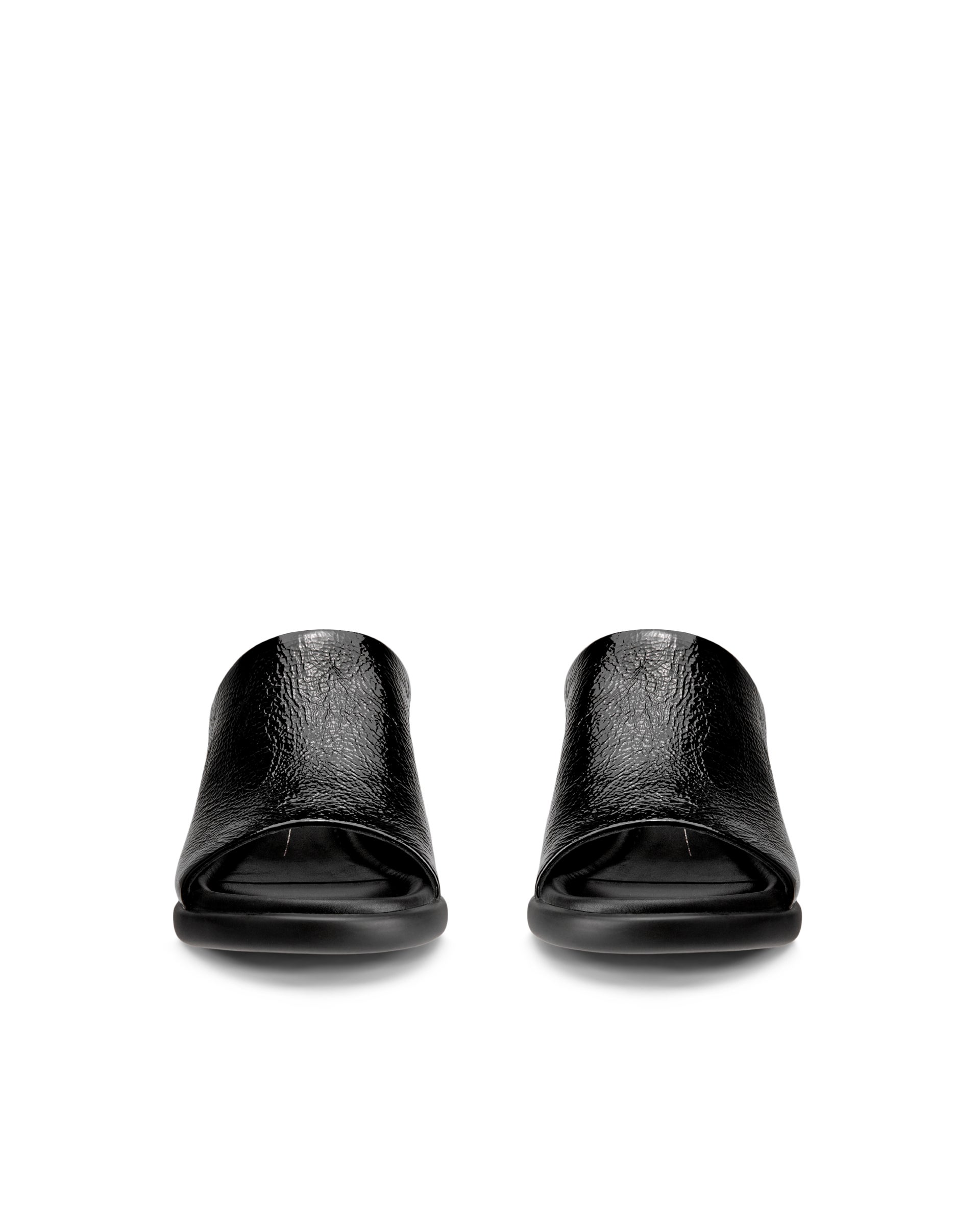 Ženski usnjeni sandali mule ECCO® Sculpted Sandal LX 35 - Črna - Front pair