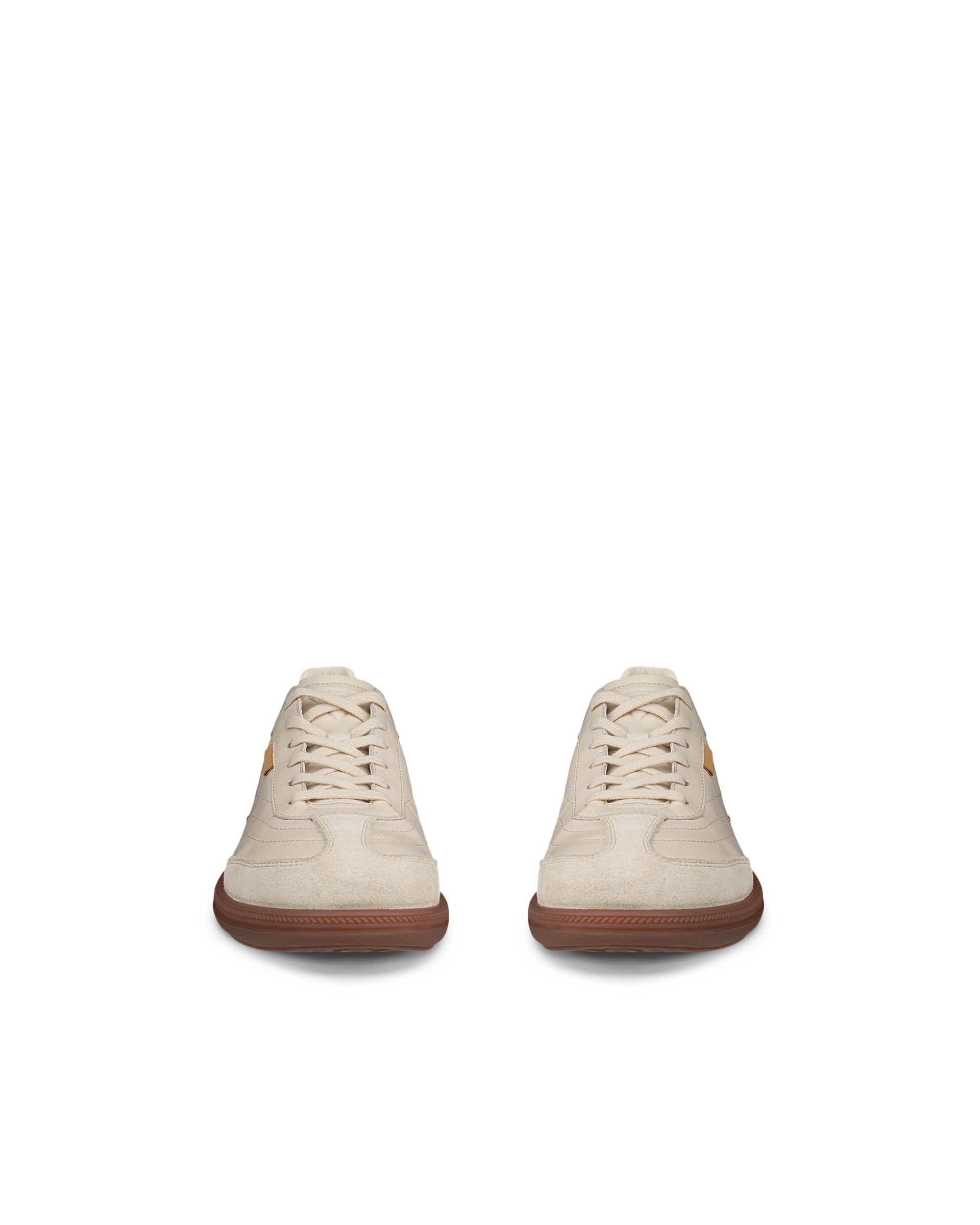 ECCO SOFT 11 WOMEN ウィメンズ レザースニーカー - ベージュ - Front pair