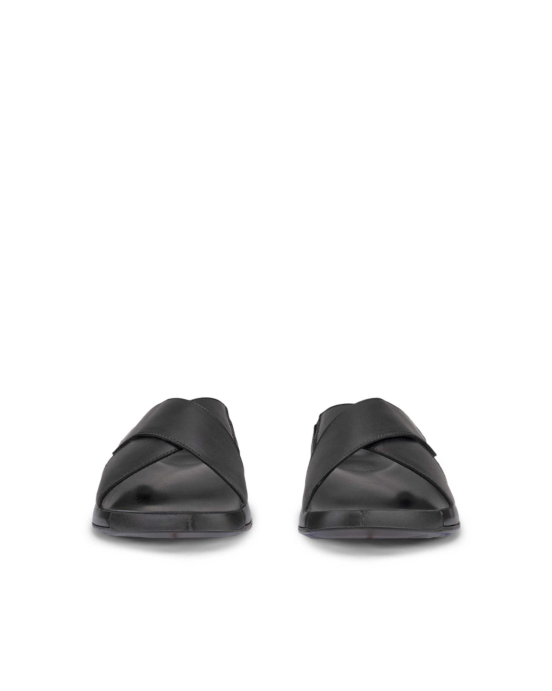 ECCO® Cozmo Herren Lederpantolette - Schwarz - Front pair