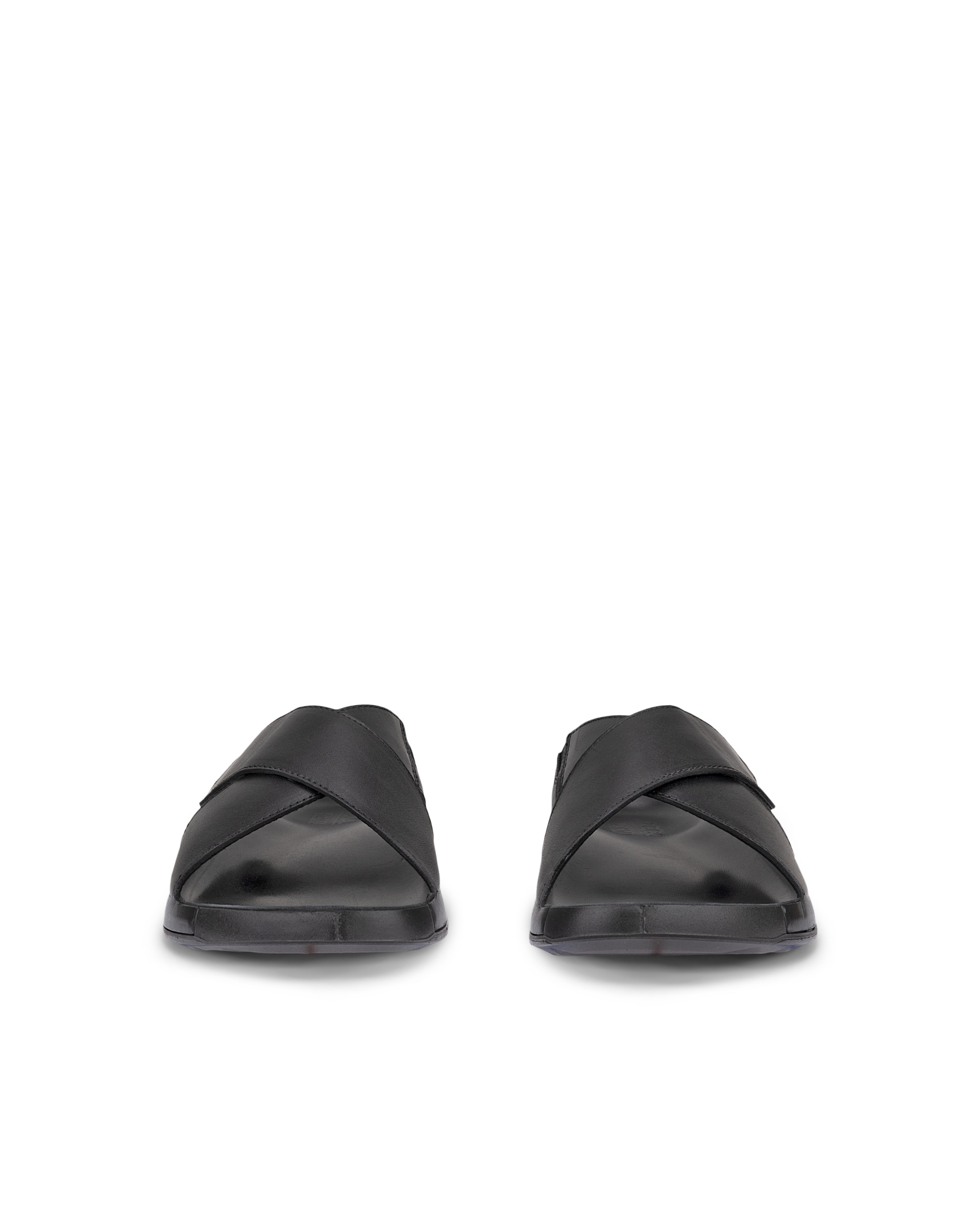 ECCO® Cozmo Herren Lederpantolette - Schwarz - Front pair