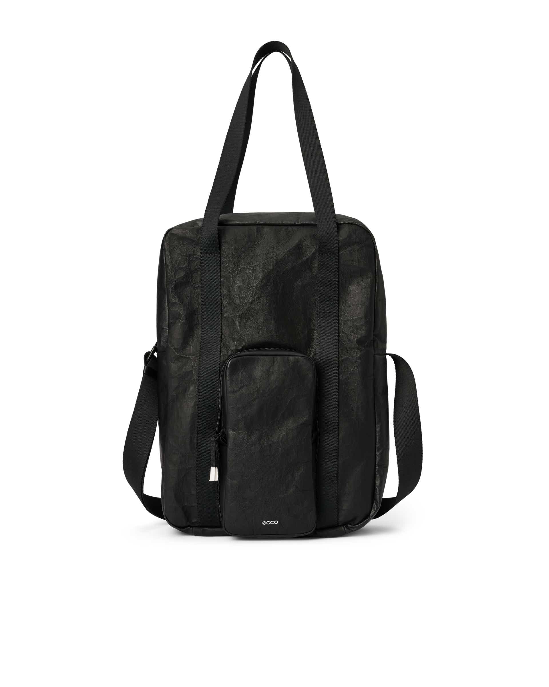 ECCO Tote Packable North South レザートートバッグ | ブラック ECCO Tote Packable North South レザートートバッグ | ブラック