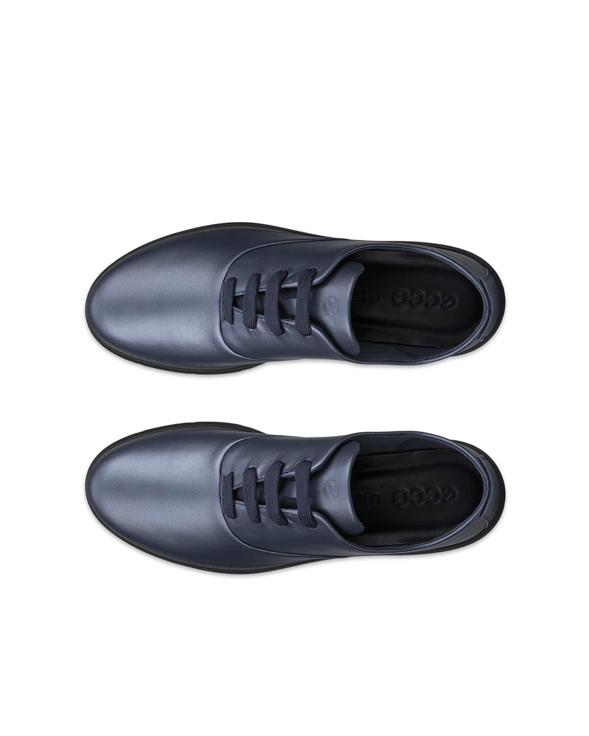 Damskie skórzane buty sznurowane ECCO® BELLA 2 - Niebieski - Top left pair