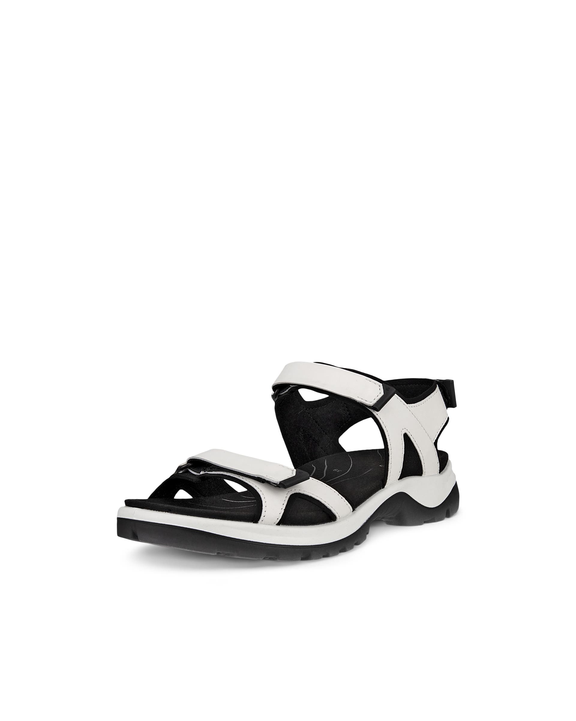 Women's ECCO® Offroad Leather Outdoor Sandal - White - Main