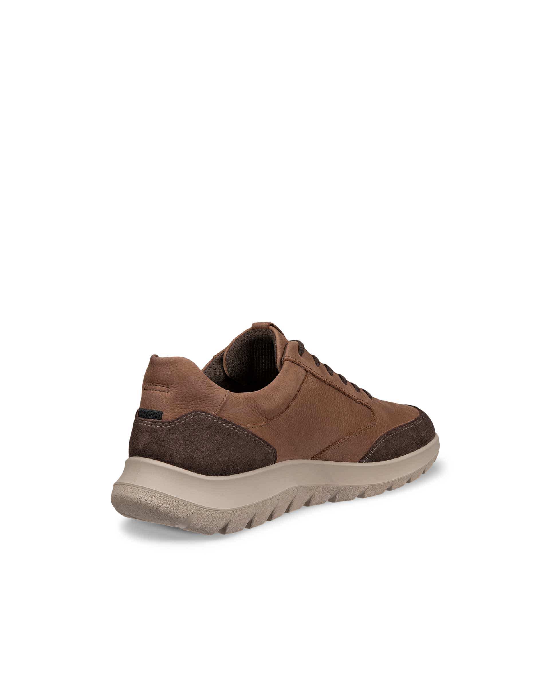 Men's ECCO® CITY STRIDE Nubuck Trainer - Brown - Back