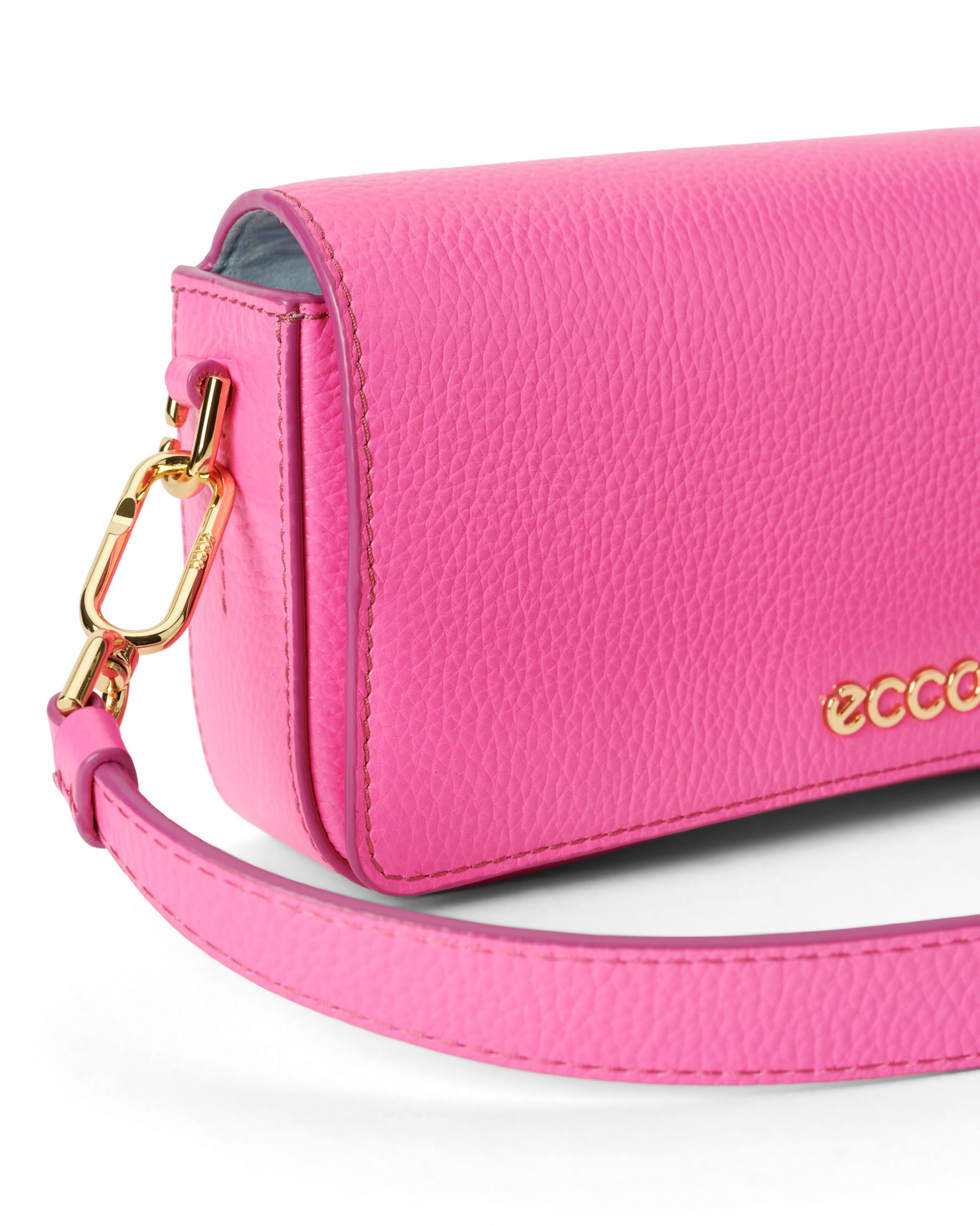 ECCO® Pinch Bag Umhängetasche aus Leder - Rosa - Detail-1