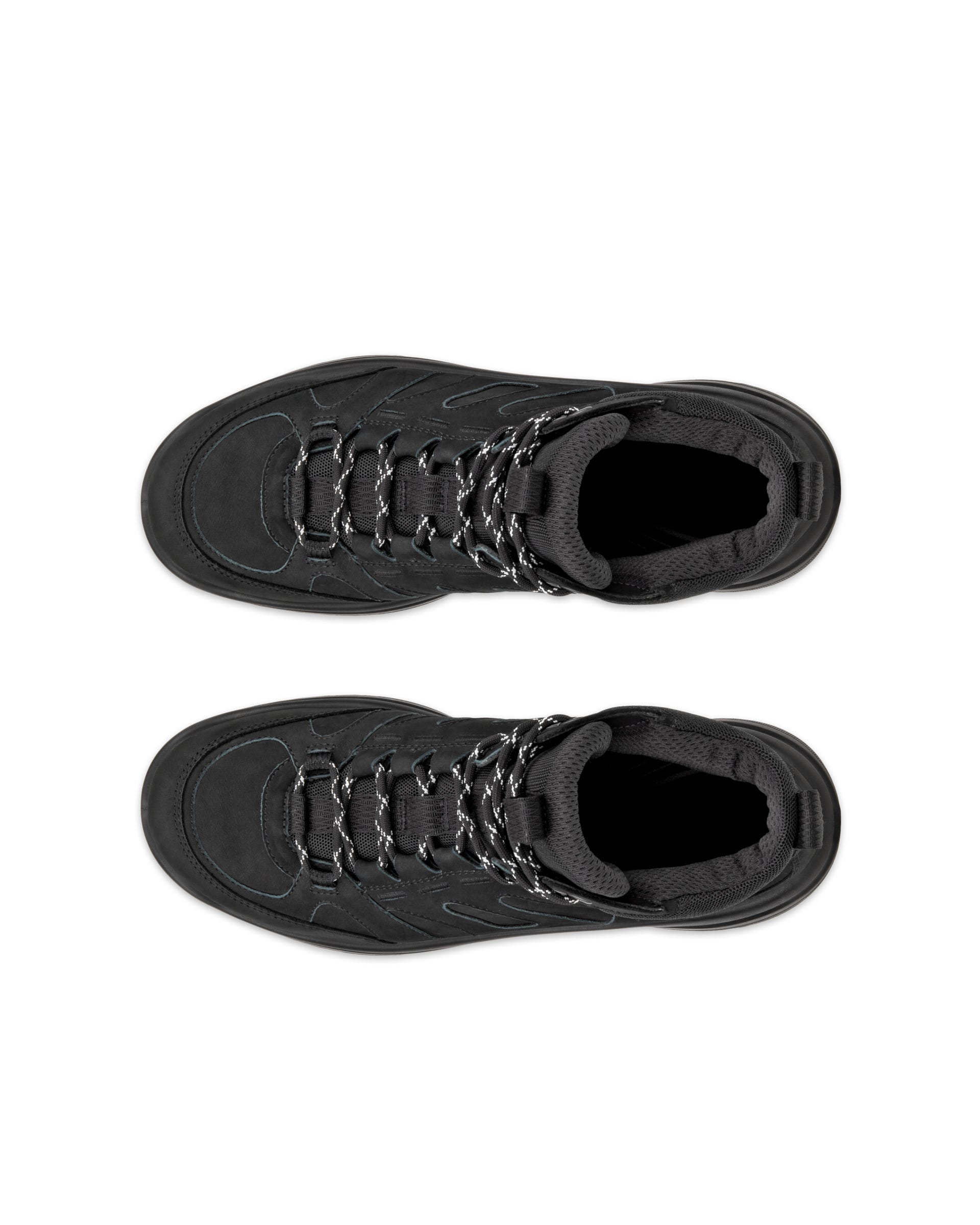 ECCO® Offroad ženske vodootporne srednje čizme od nubuka za boravak na otvorenom - Crna - Top left pair