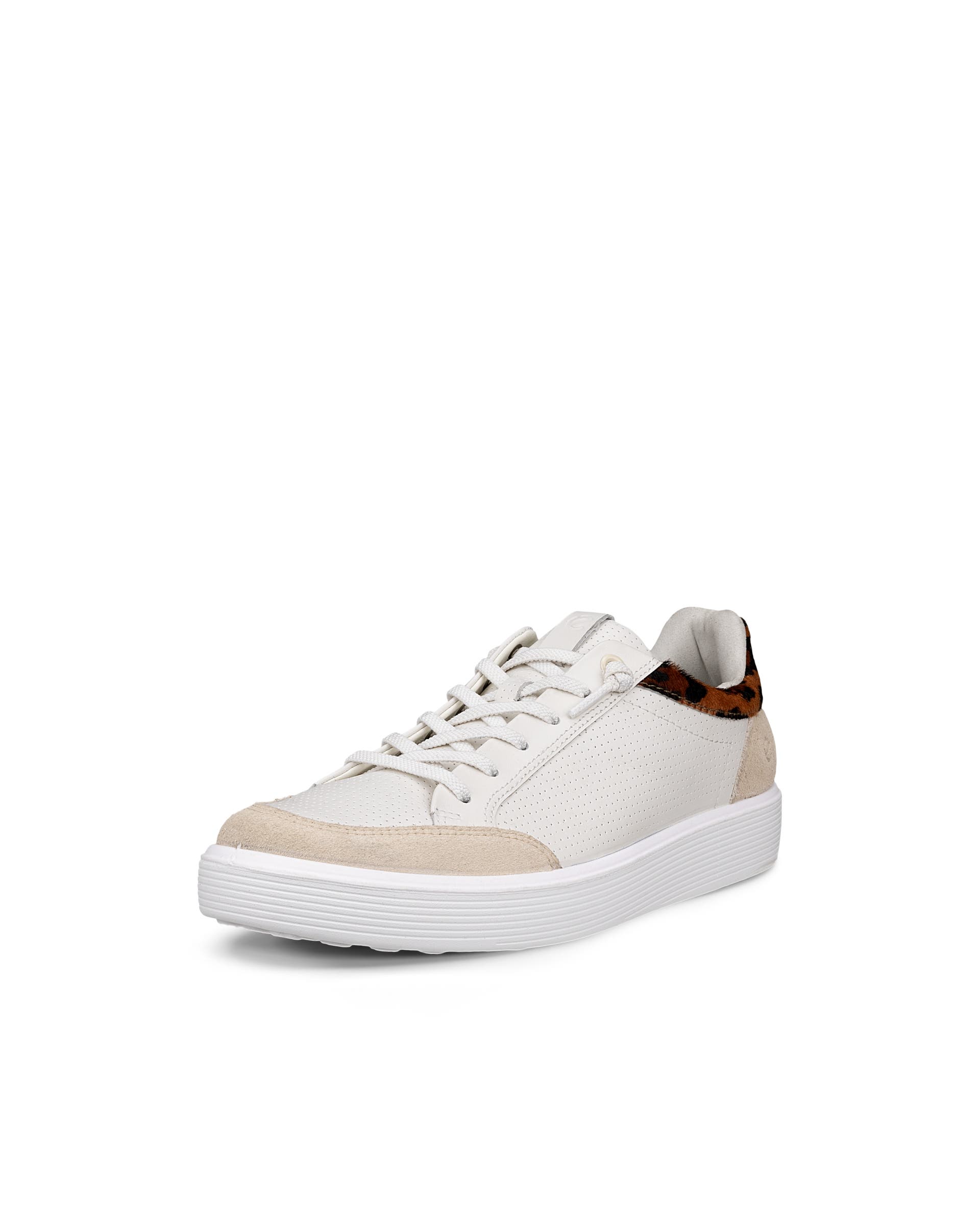 Damskie skórzane sneakersy ECCO® SOFT 60 - Biały - Main