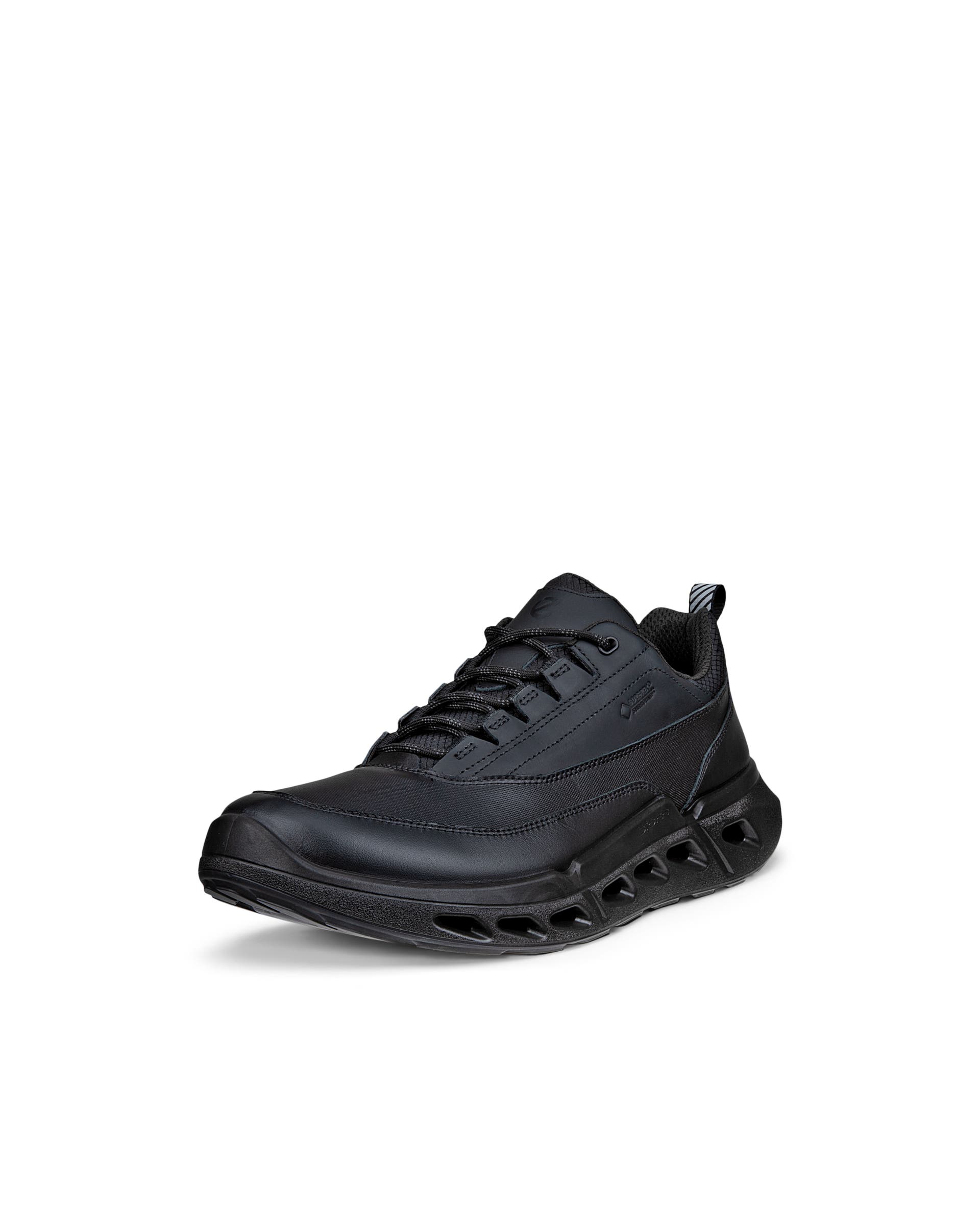 ECCO® BIOM 720 baskets en cuir Gore-Tex pour homme - Noir - Main