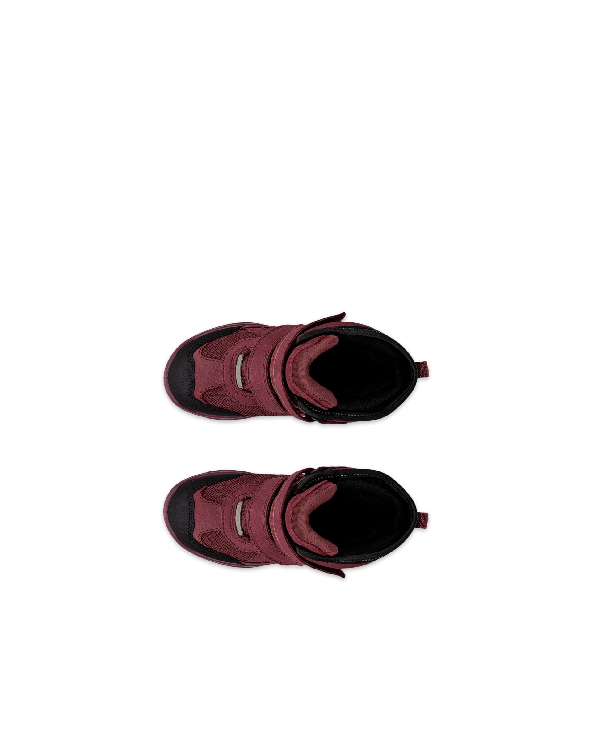 Dziecięce wodoodporne nubukowe buty zimowe ECCO® SNOW MOUNTAIN - Różowy - Top left pair