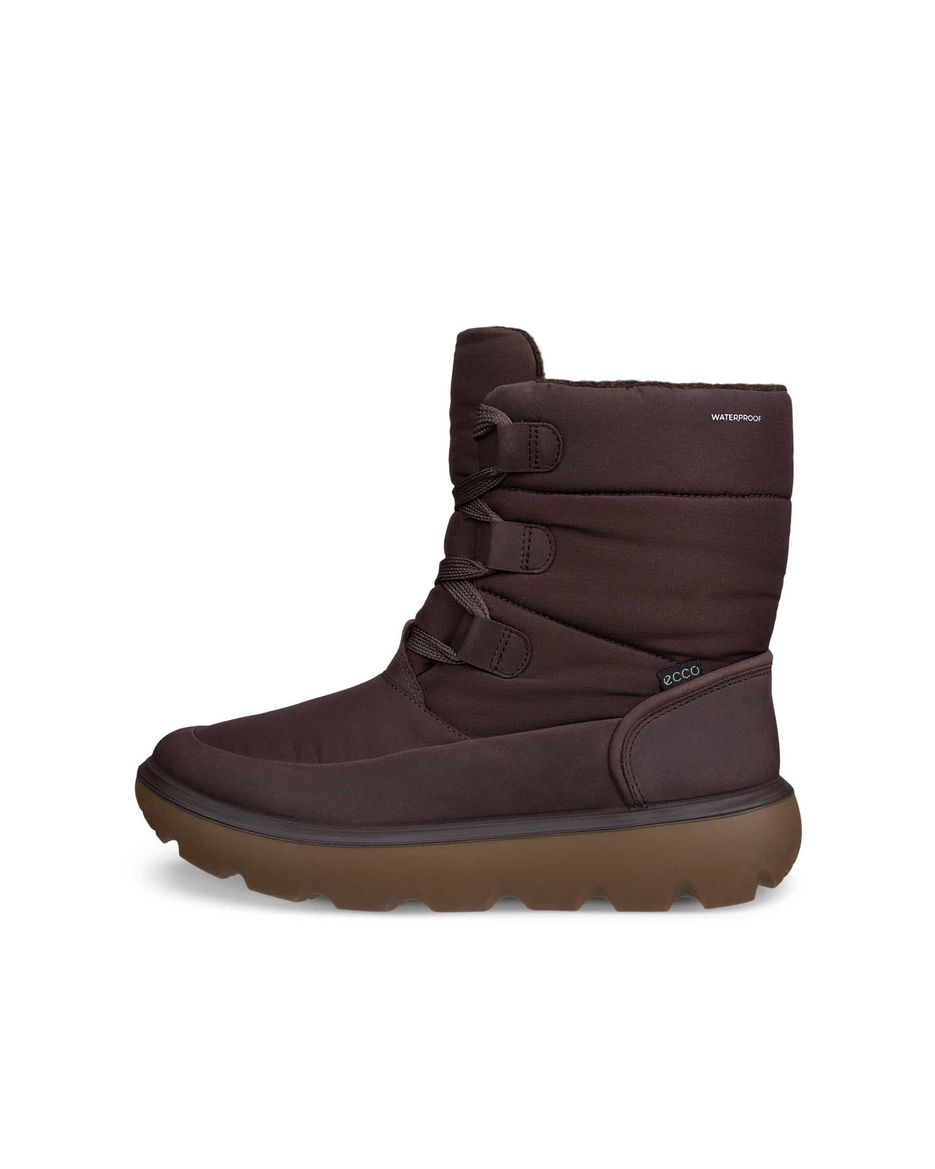 ECCO® GLACIA Vattentät vintersko i textil dam - Brun - Outside