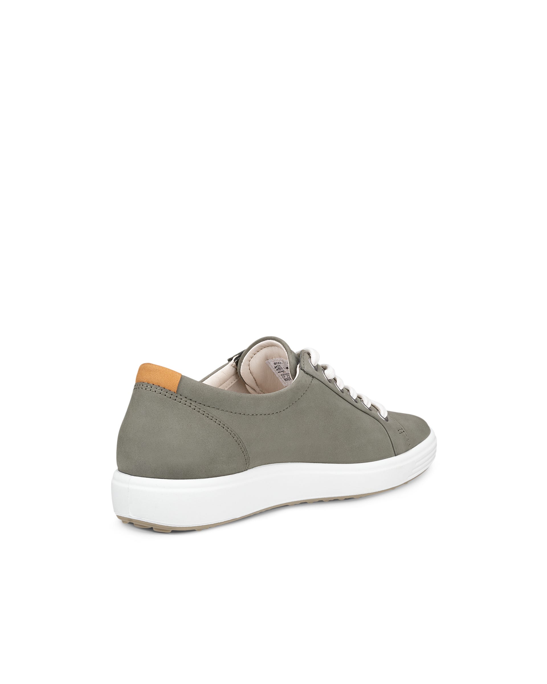 ECCO® SOFT 7 chaussures à lacet en nubuck pour femme - Vert - Outside