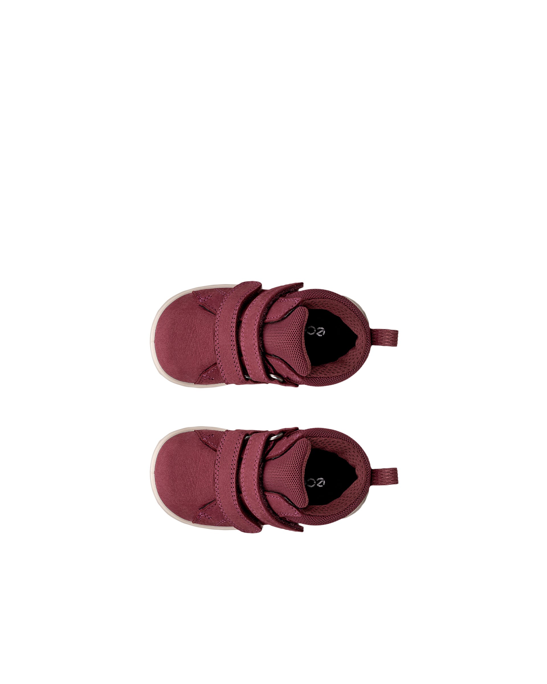 Dziecięce nubukowe buty sportowe na rzepy ECCO® SP.1 LITE INFANT - Różowy - Top left pair