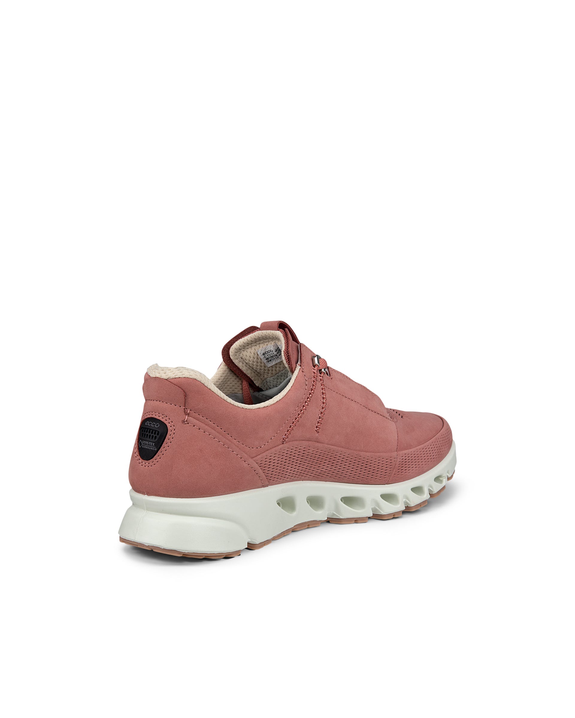 Women's ECCO® Multi-Vent Nubuck Gore-Tex Shoe - Red - Back