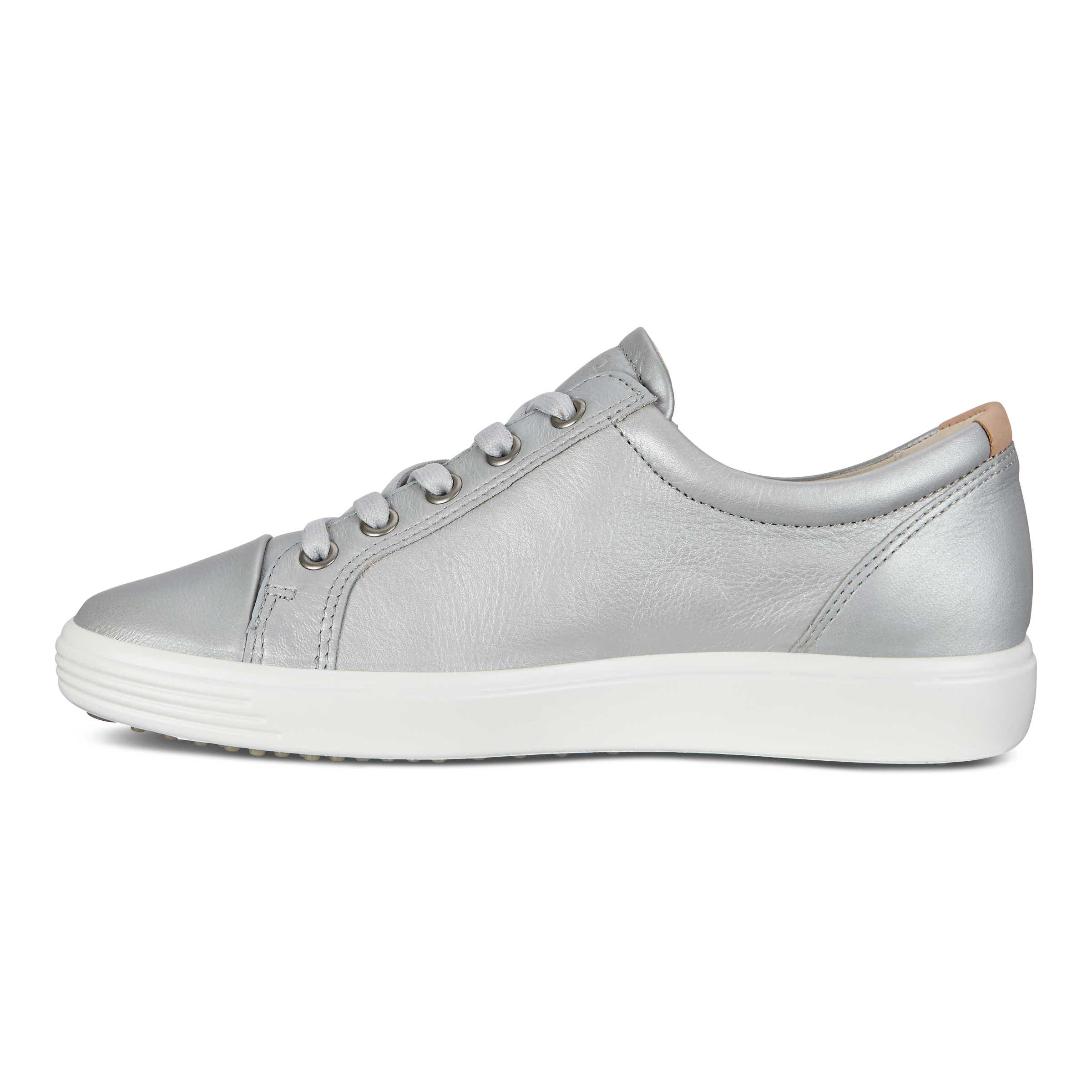 ECCO Women's Soft 7 Side Zip Sneakers - Grey - Inside