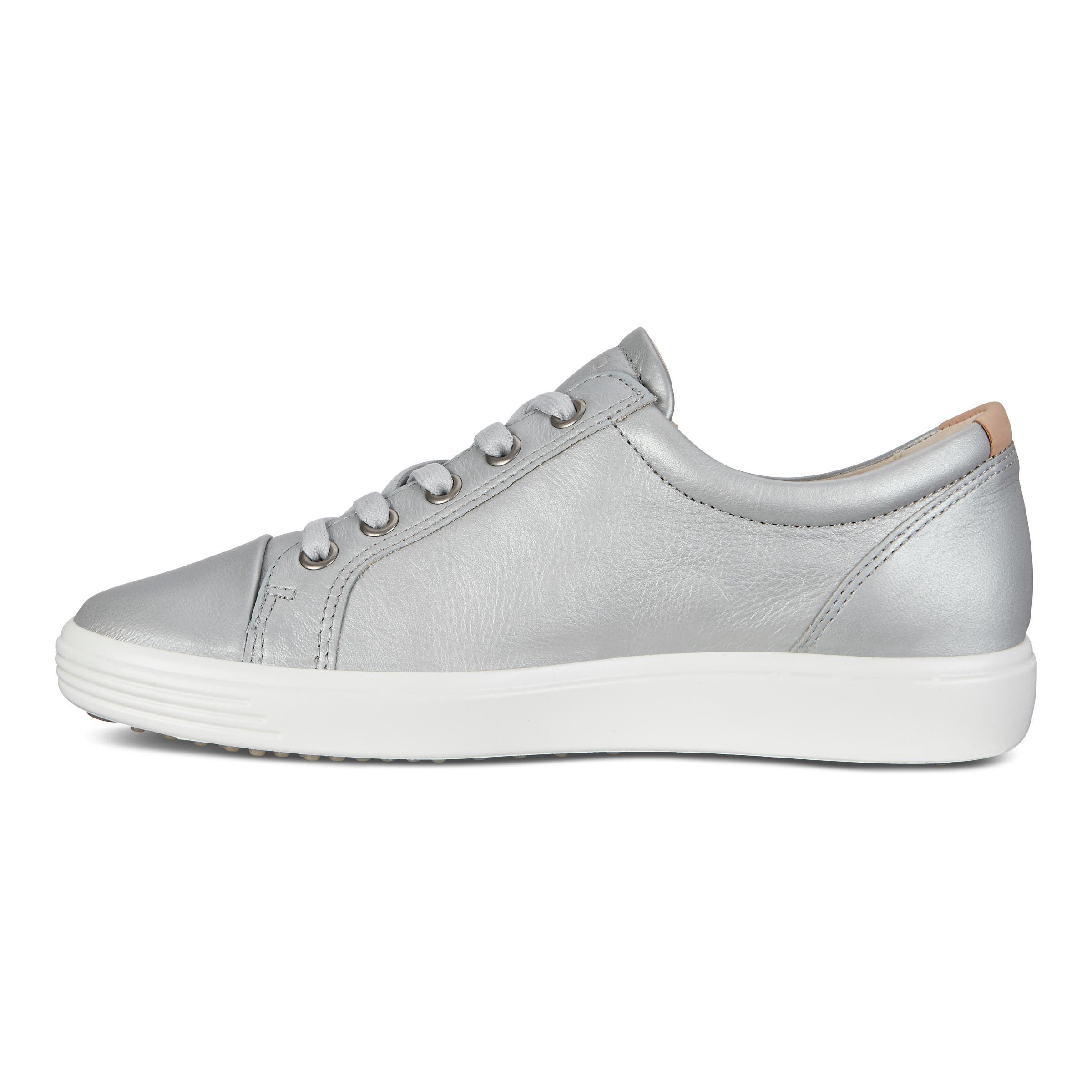 ECCO Women's Soft 7 Side Zip Sneakers - Grey - Inside