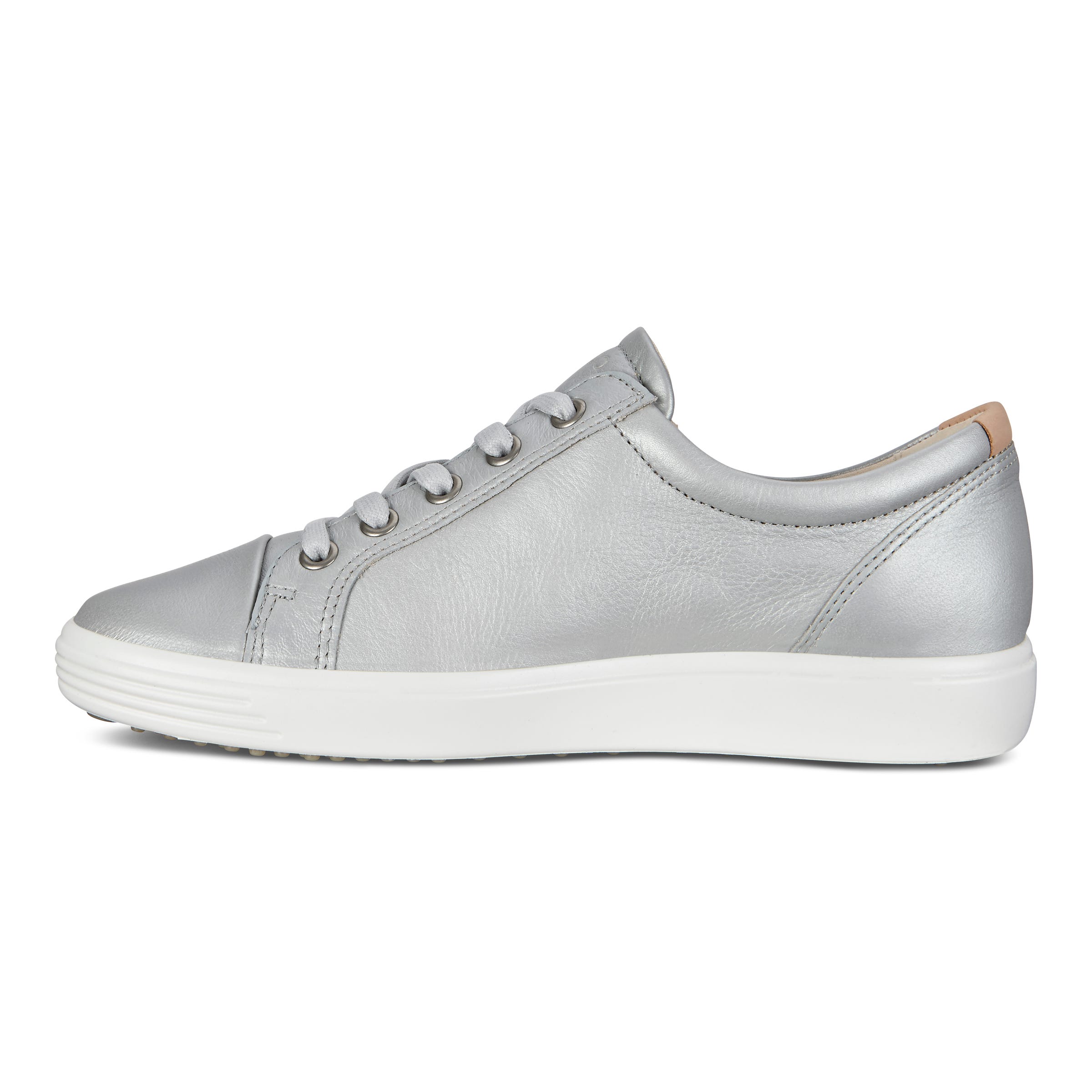 ECCO Women's Soft 7 Side Zip Sneakers - Grey - Inside