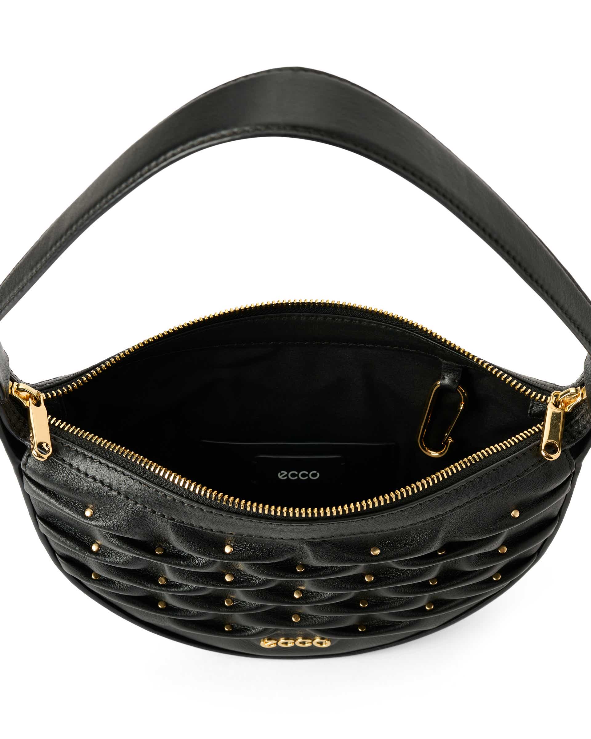 ECCO® Fortune Bag kožna torba hobo - Crna - Inside
