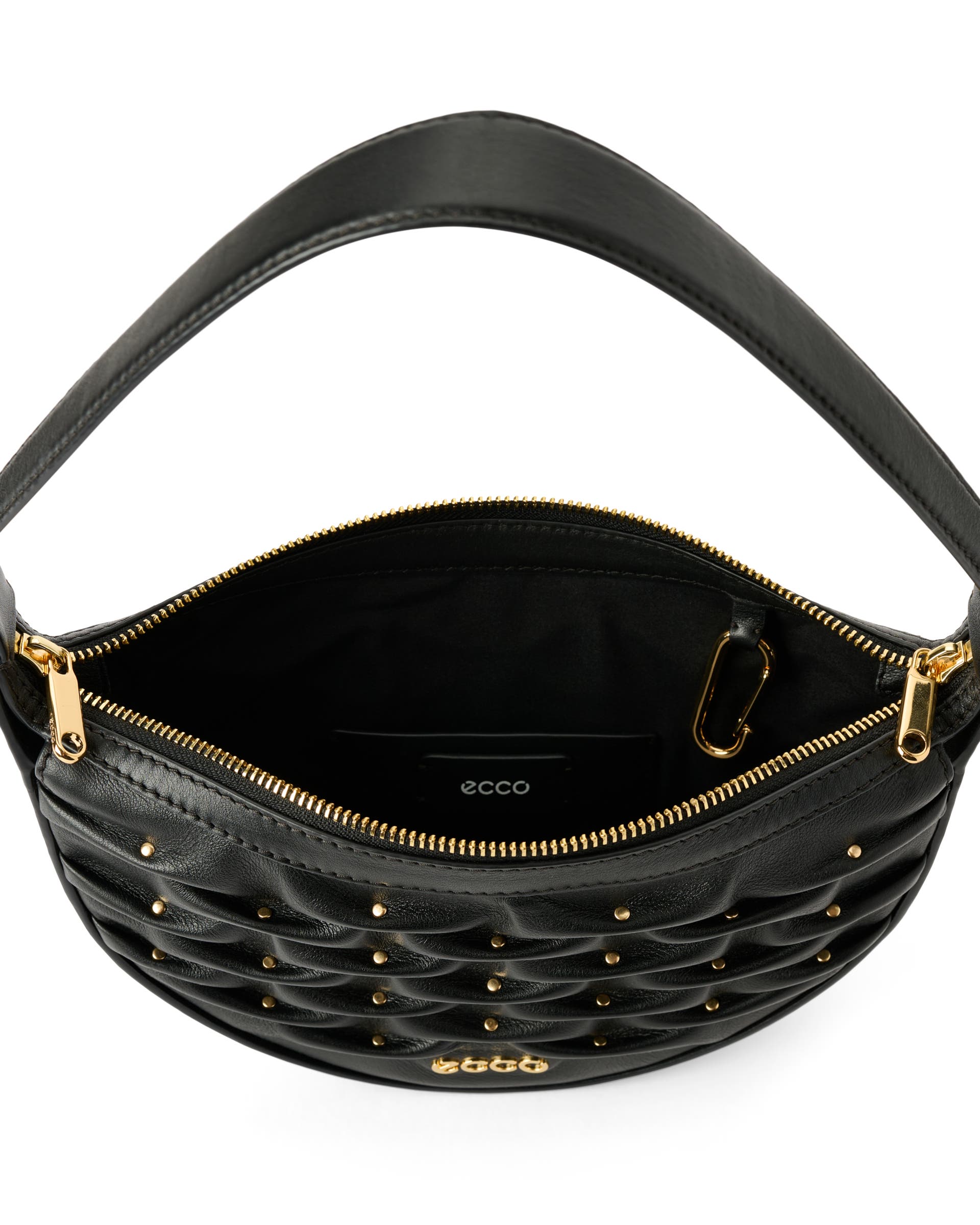 Skórzana torba hobo ECCO® Fortune Bag - Czarny - Inside