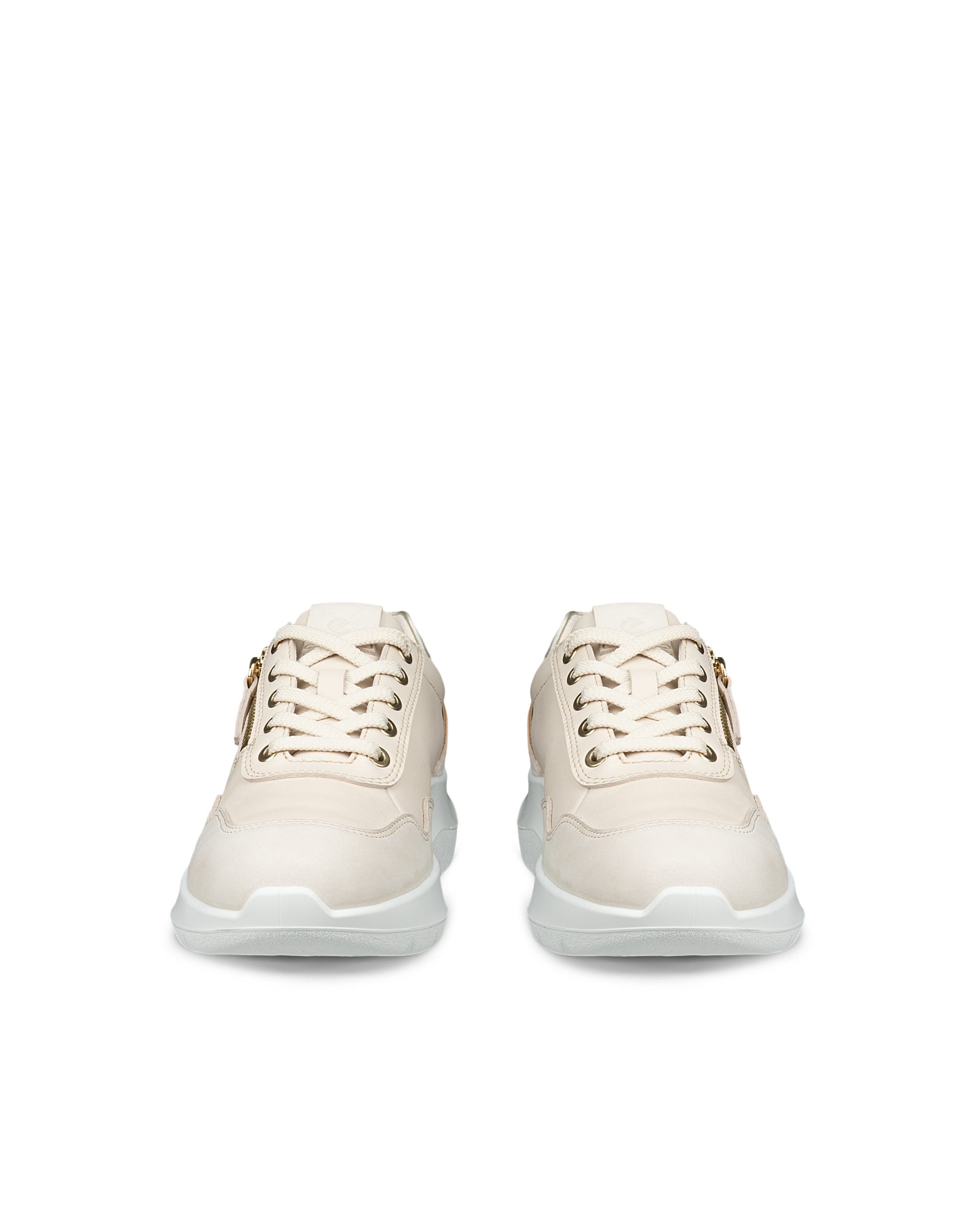 Women's ECCO® VALERIE Nubuck Trainer - Beige - Outside