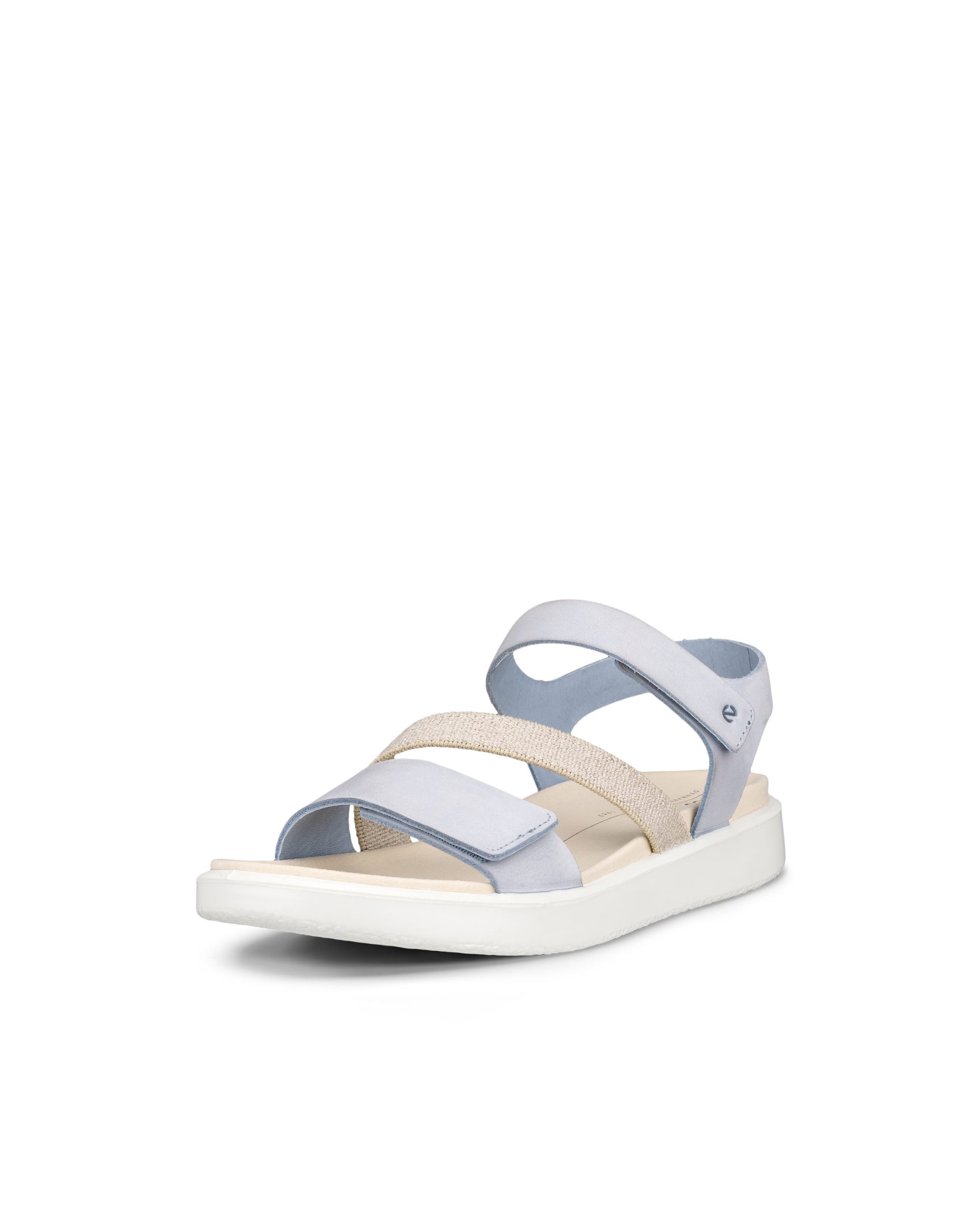 Women's ECCO® Flowt Nubuck Wedge Sandal - Blue - Main