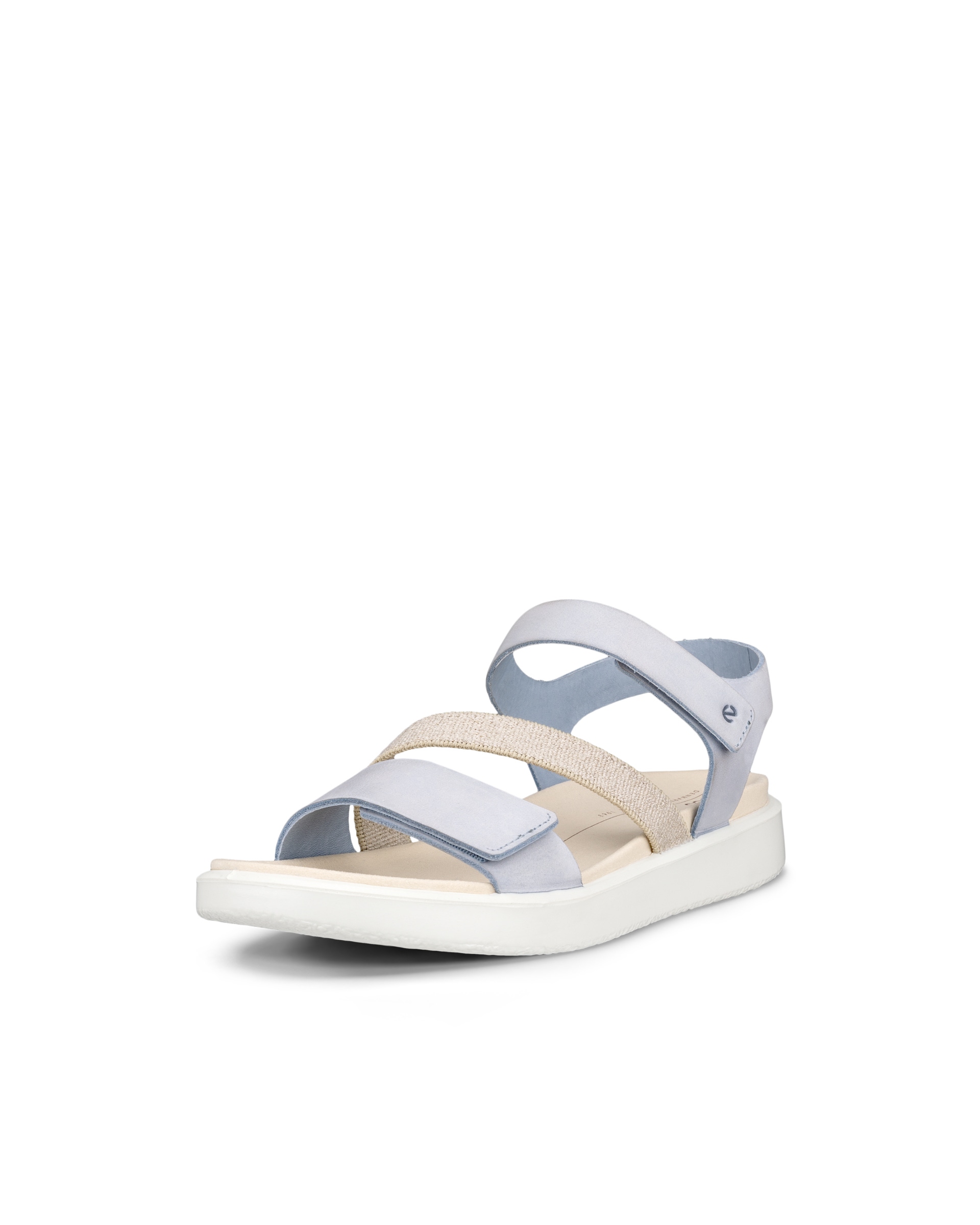 ECCO® Flowt sandale compensée nubuck pour femme - Bleu - Main