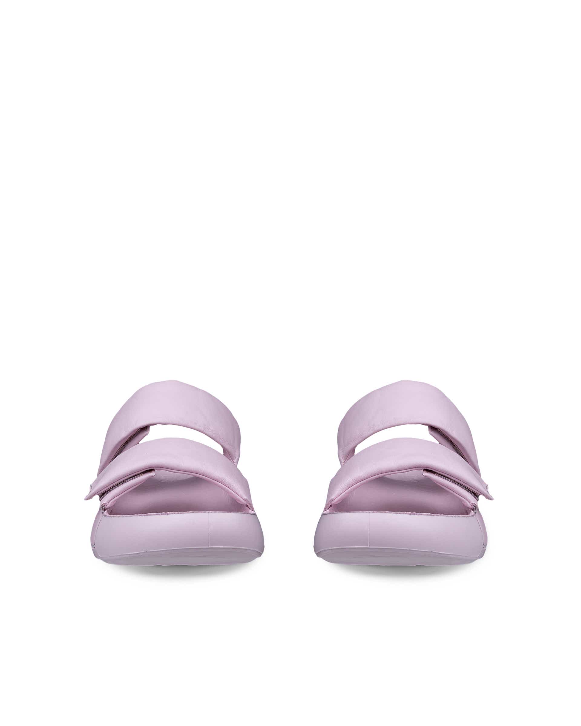 ECCO Cozmo PF ウィメンズ レザーサンダル - ピンク - Front pair