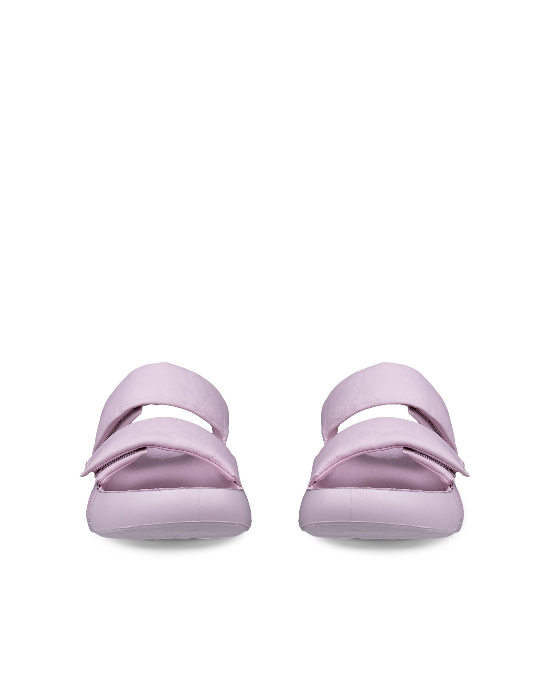 ECCO Cozmo PF ウィメンズ レザーサンダル - ピンク - Front pair