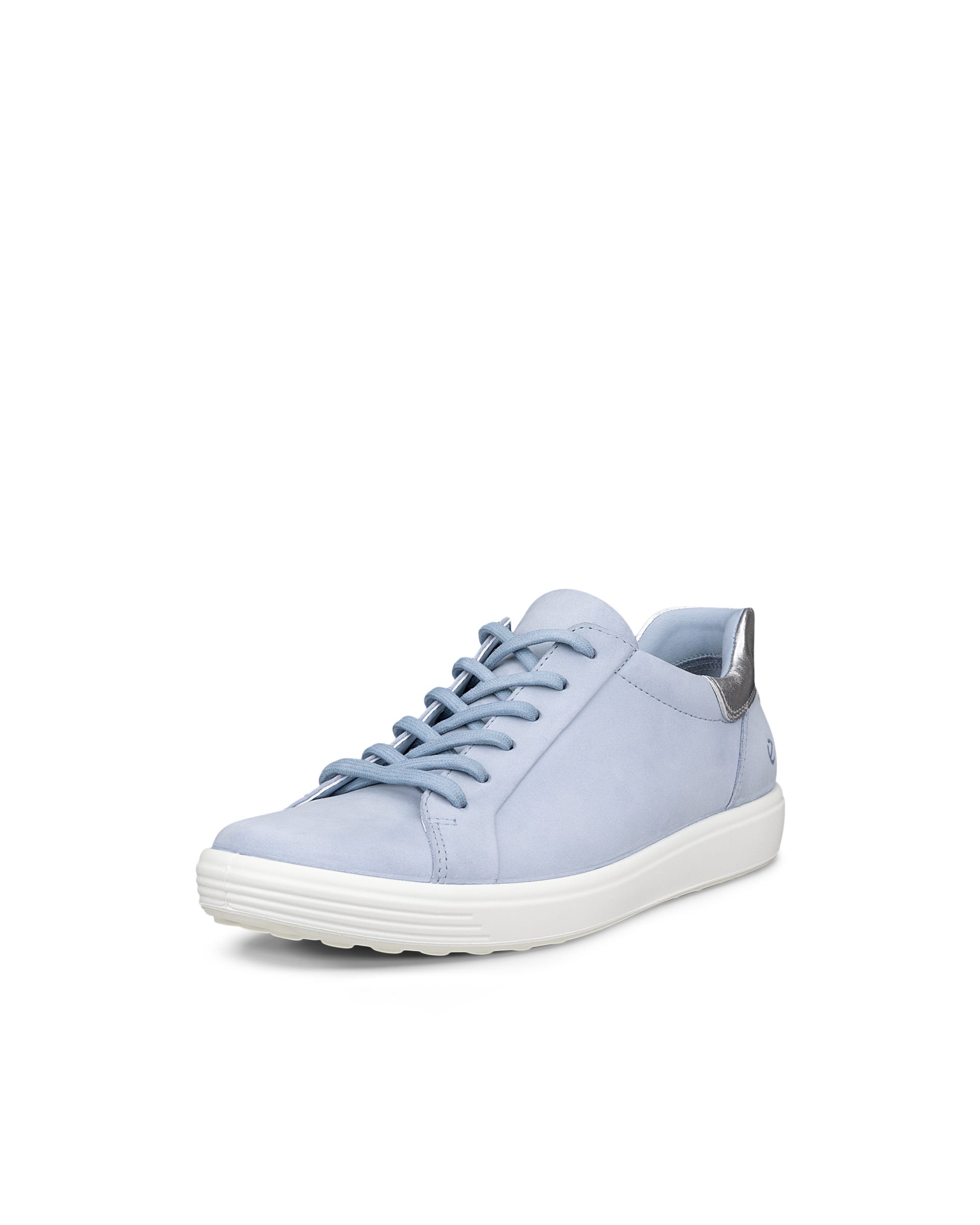 Dámska nubuková šnurovacia obuv ECCO® SOFT 7 - Modrá - Main