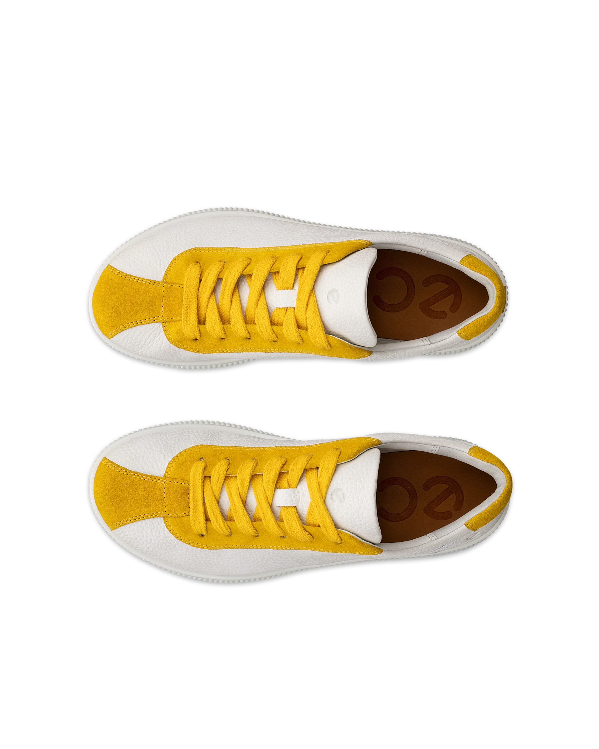 ECCO SOFT ZERO WOMEN'S SHOE - Yellow - Top left pair