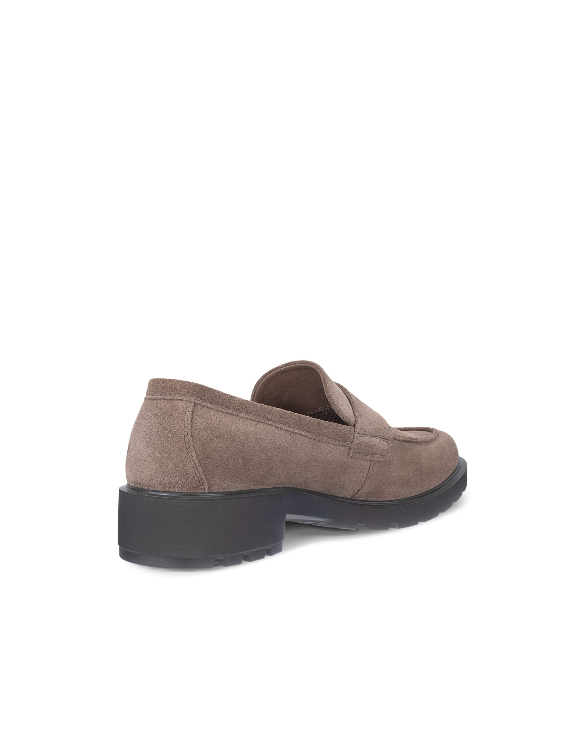 Women's ECCO® METROPOLE VIENNA Suede Loafer - Brown - Back