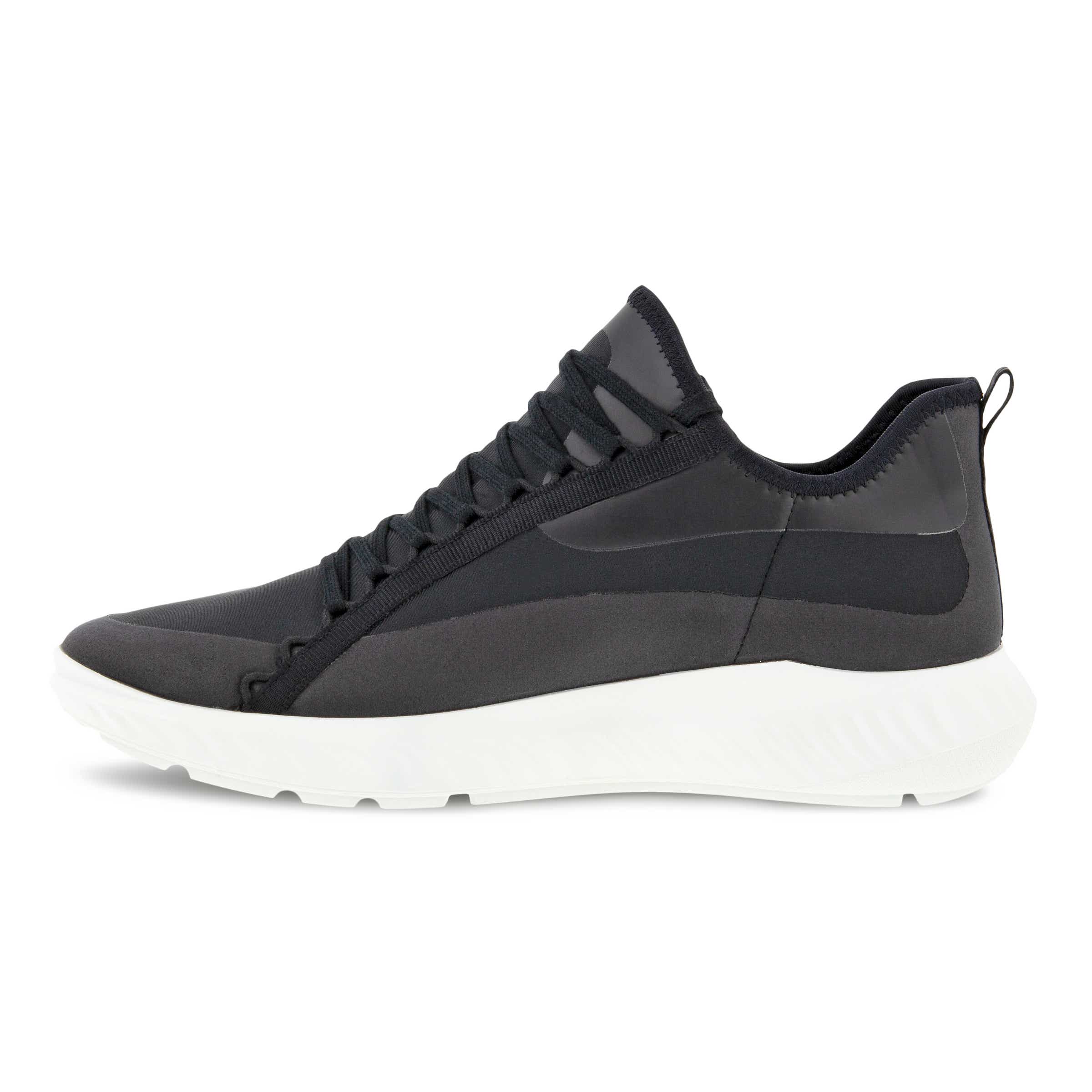 Women's ECCO® ATH-1FW Textile Sneaker - Black - Inside
