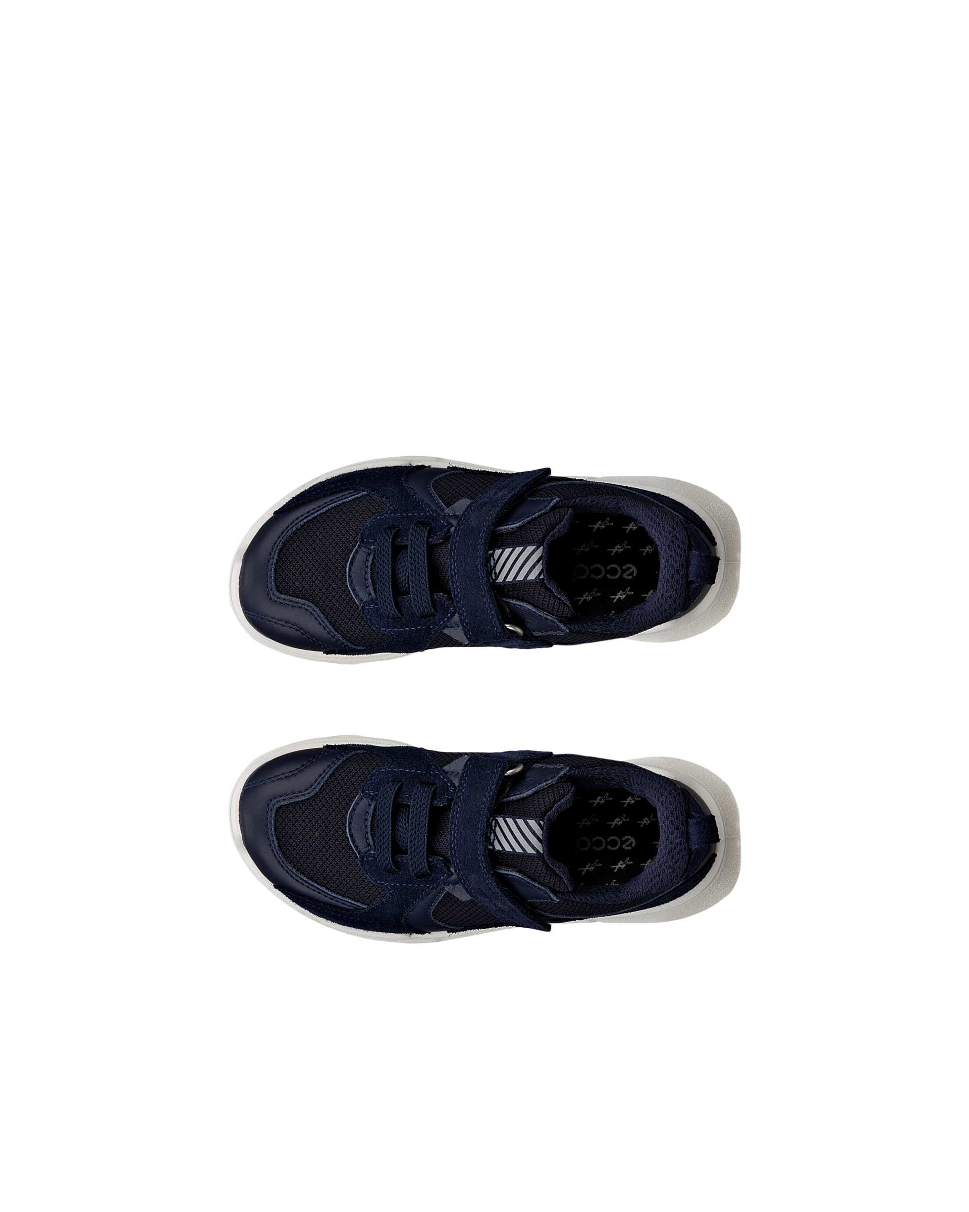 Dziecięce skórzane buty outdoorowe ECCO® BIOM 2.2 - Niebieski - Top left pair