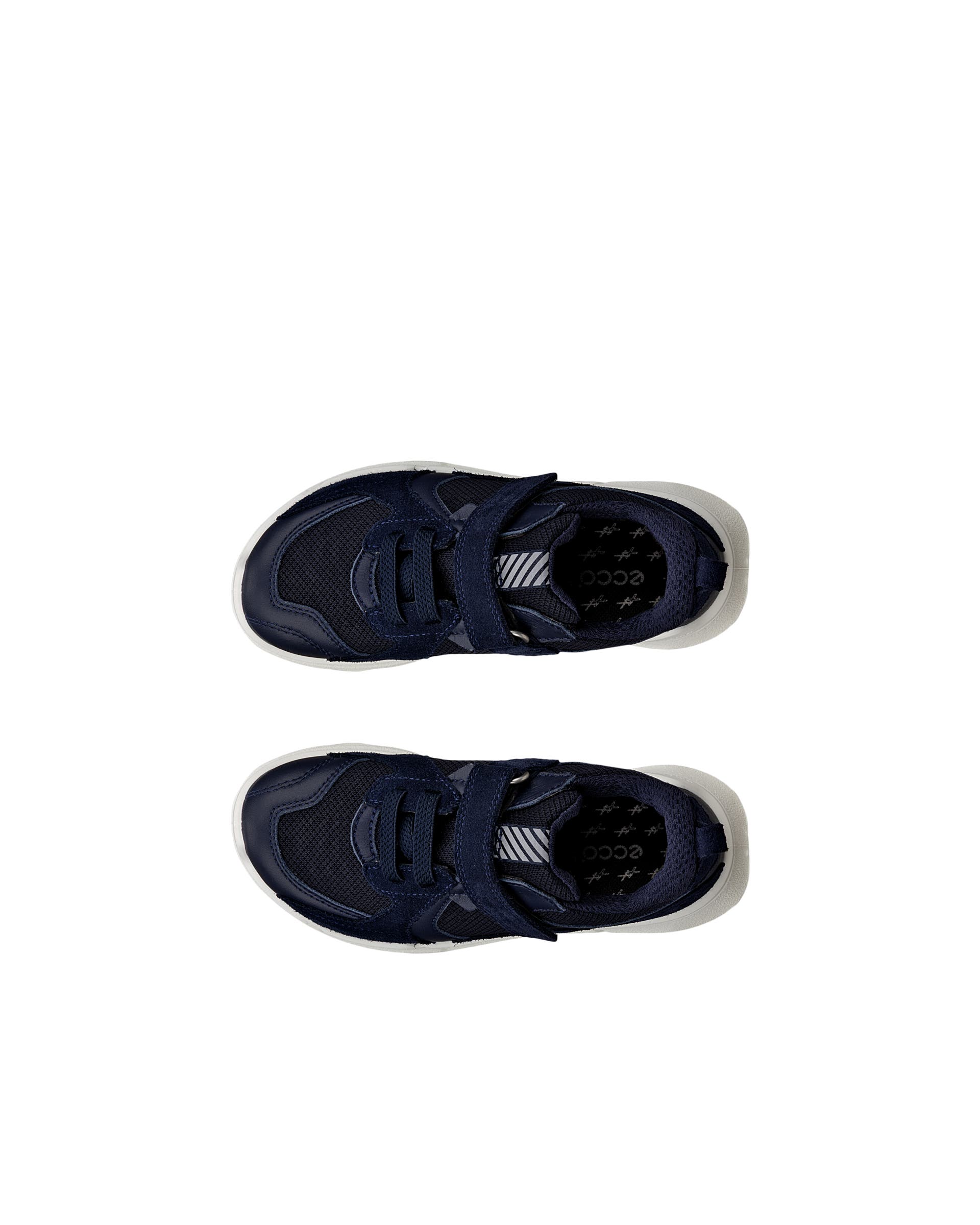 Dziecięce skórzane buty outdoorowe ECCO® BIOM 2.2 - Niebieski - Top left pair