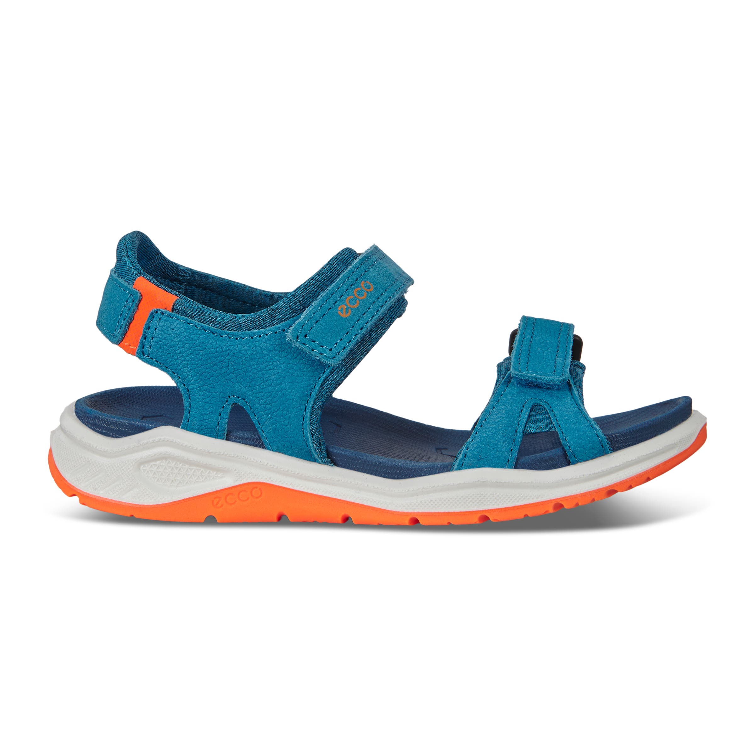 Kids' ECCO® X-Trinsic Nubuck Walking Sandal - Blue - Outside