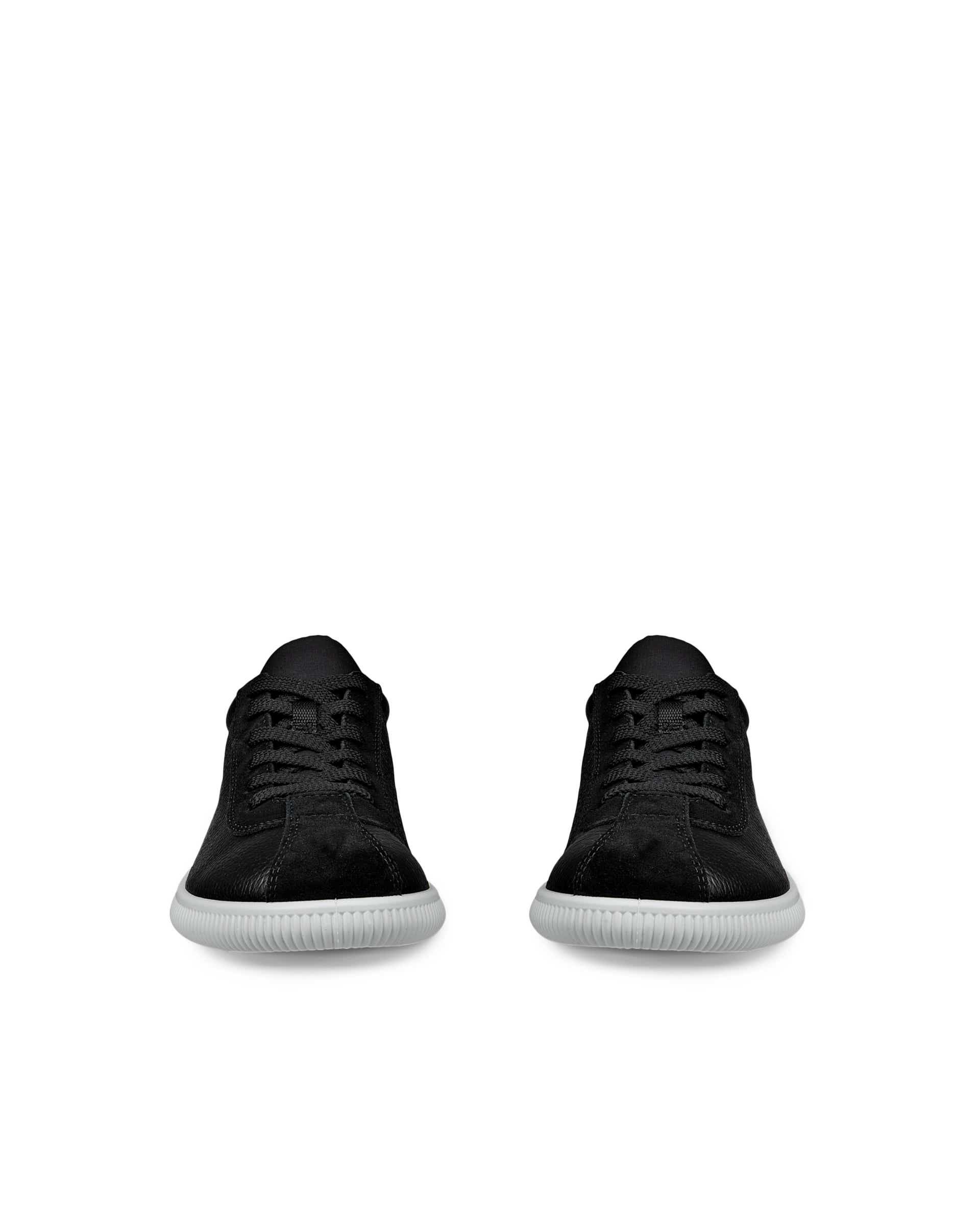 ECCO SOFT ZERO WOMEN'S SNEAKER - Black - Front pair