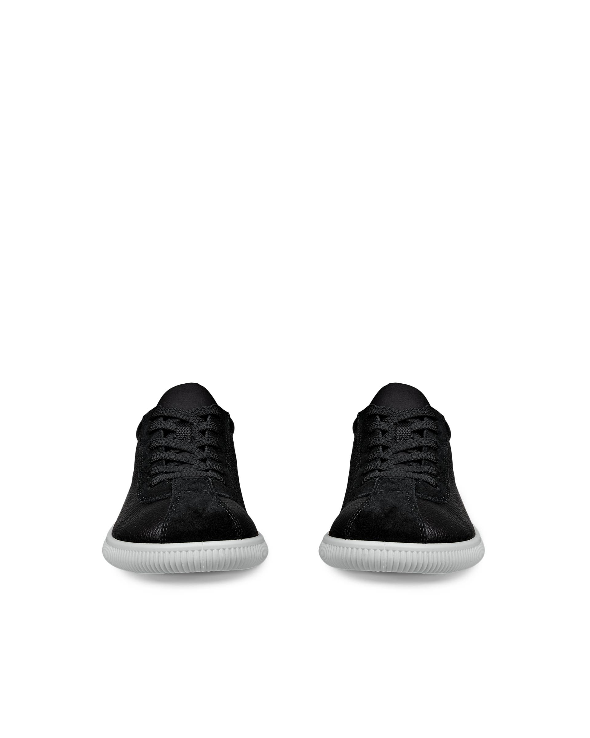 ECCO® Soft Zero baskets en cuir pour femme - Noir - Front pair