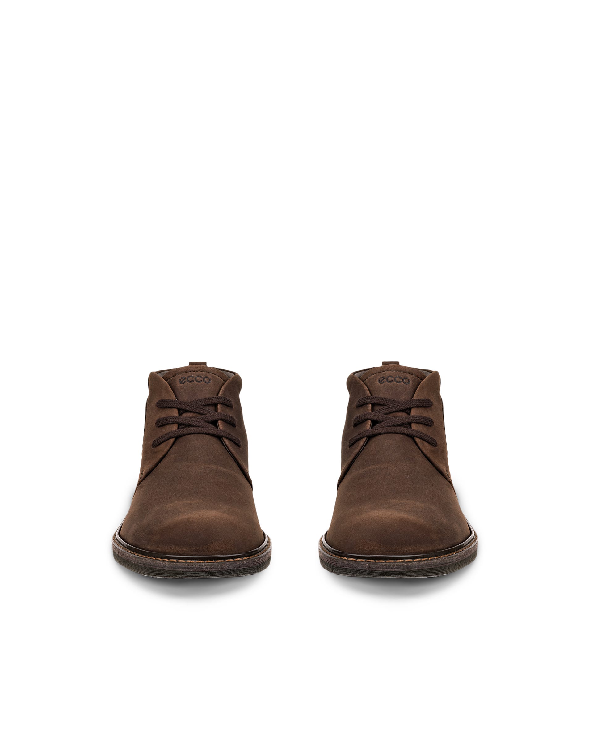 Men's ECCO® Turn Nubuck Gore-Tex Ankle Boot - Brown - Front pair