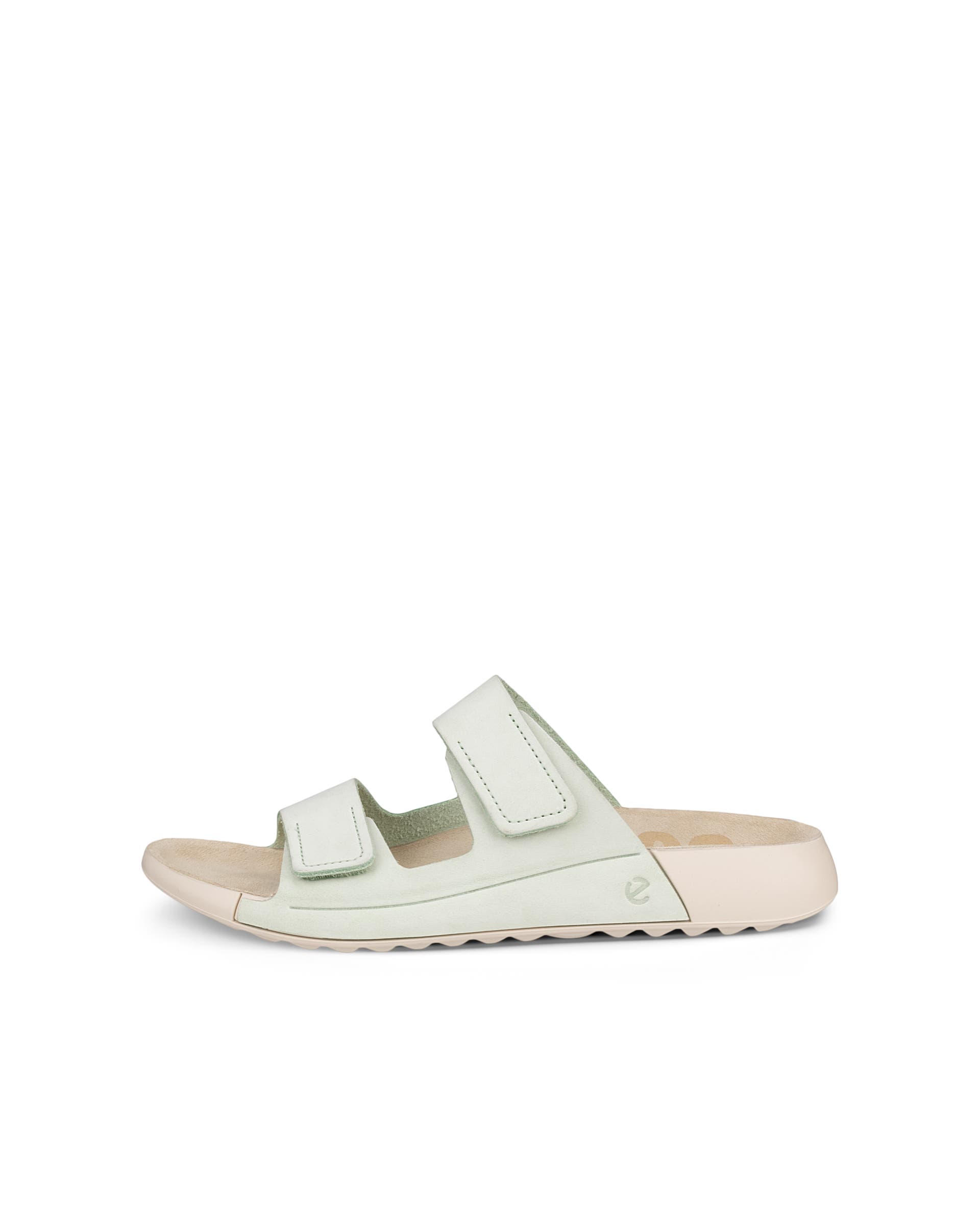 ECCO Cozmo Sandal ウィメンズ ヌバック2ストラップサンダル - グリーン - Outside