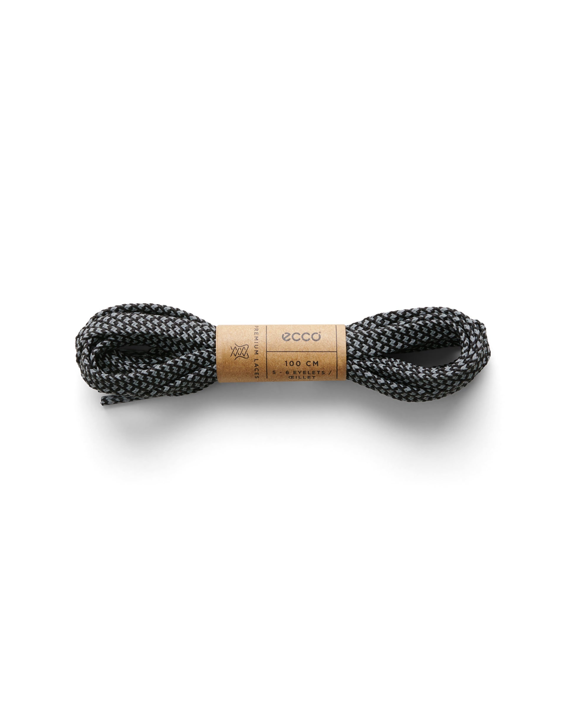 Ravne vezalke ECCO® Laces - Črna - Main