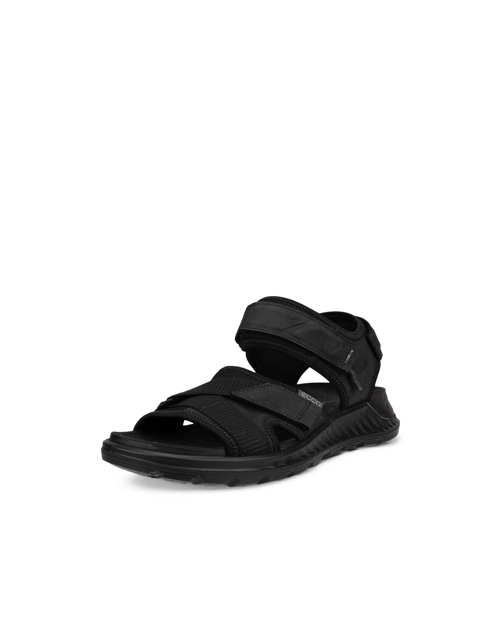 ECCO Exowrap 3S メンズ ヌバックサンダル | ブラック