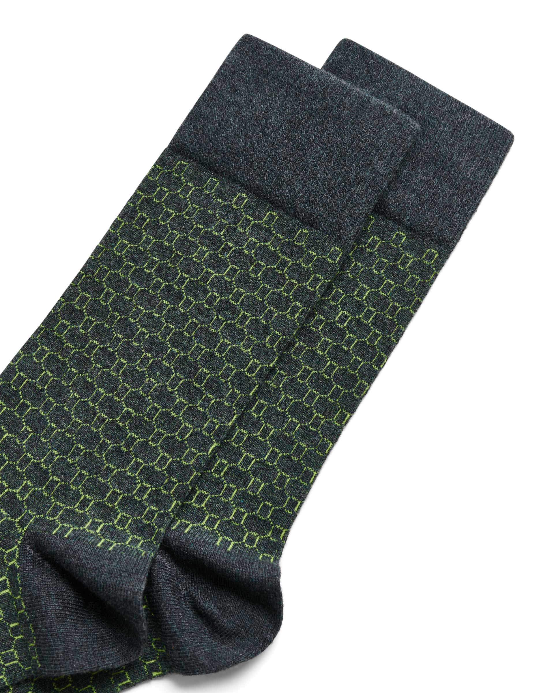 ECCO® chaussettes mi-hautes pour homme - Gris - Detail-1